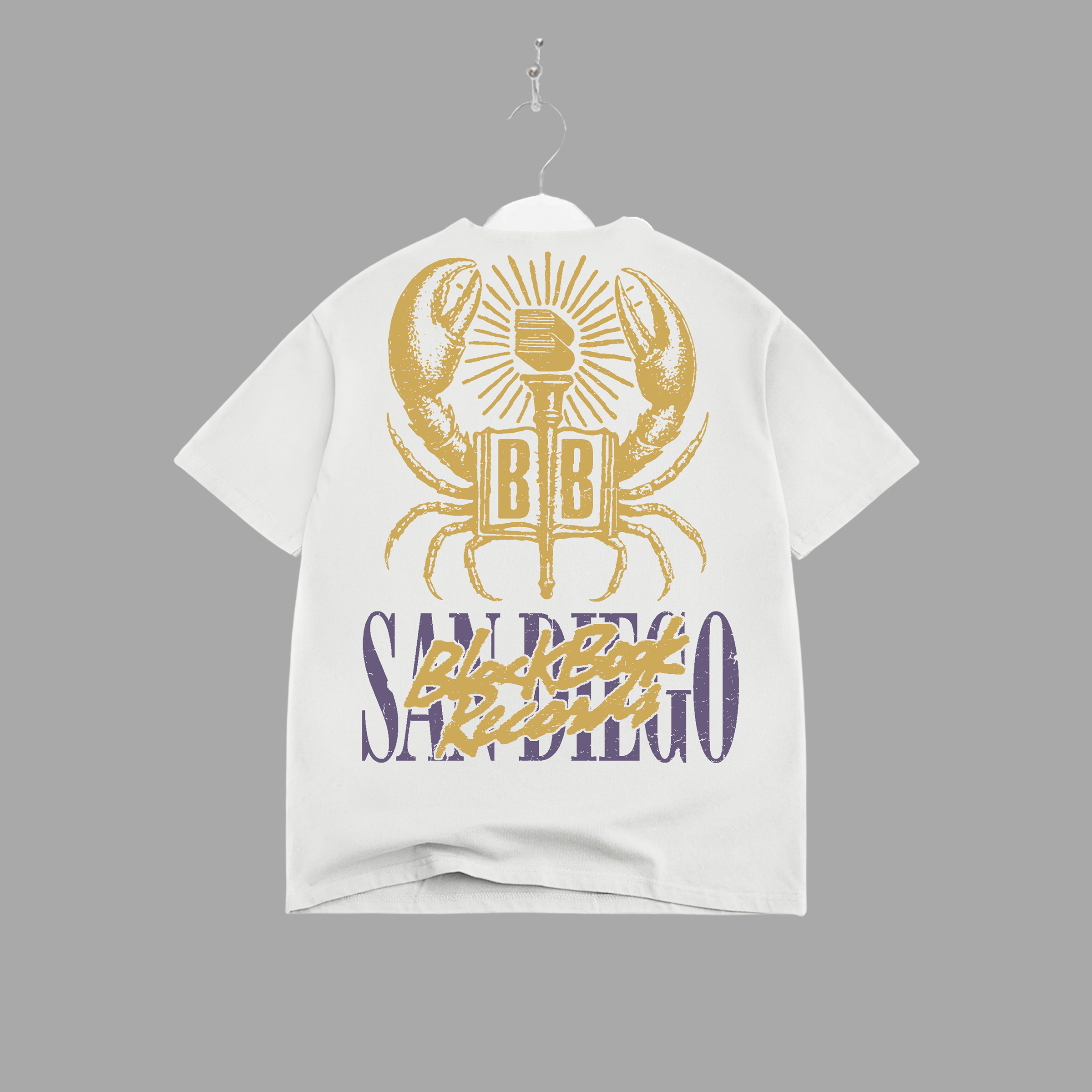 SAN DIEGO BLACK BOOK CRAB TEE