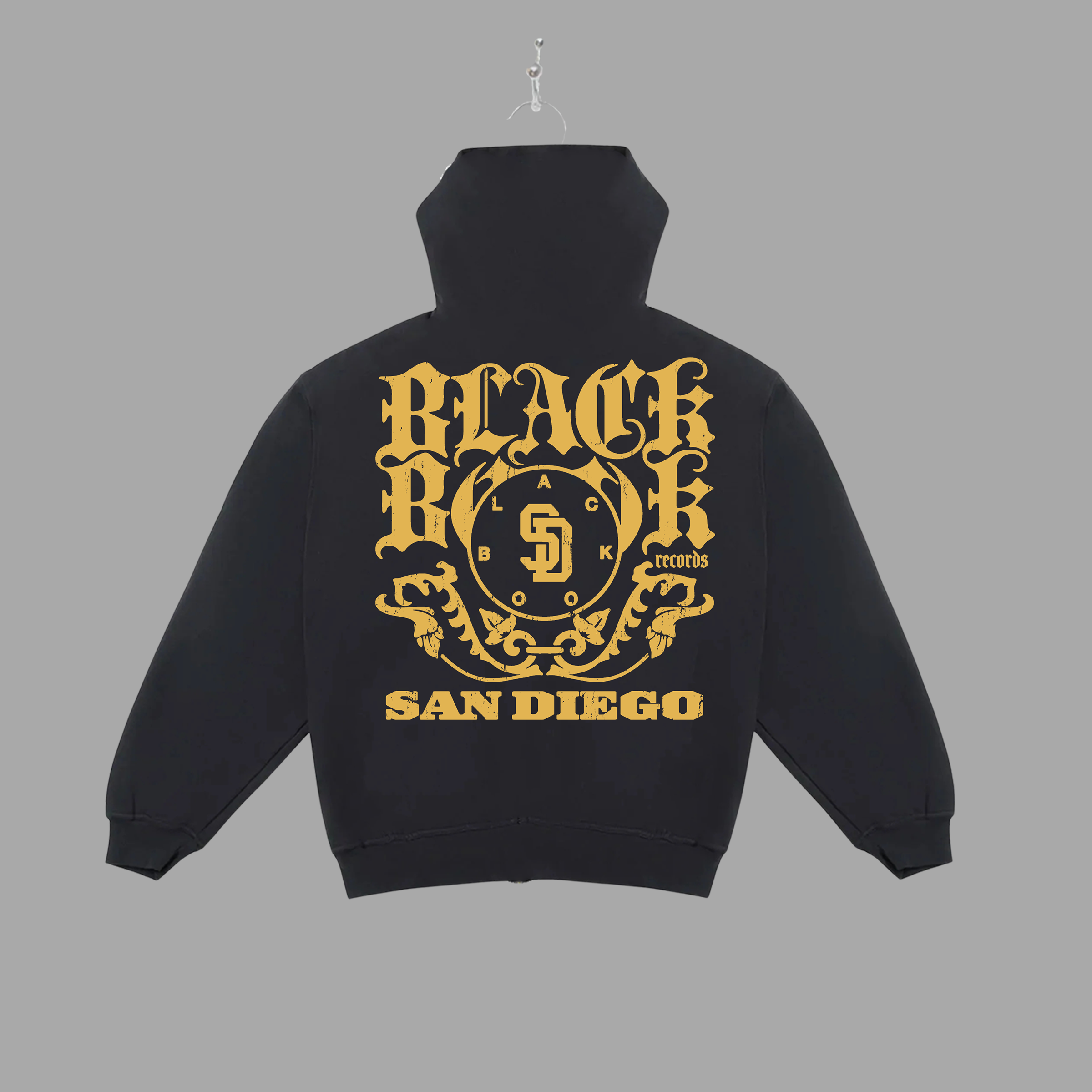 SAN DIEGO x BLACK BOOK ZIP-UP HOODIE