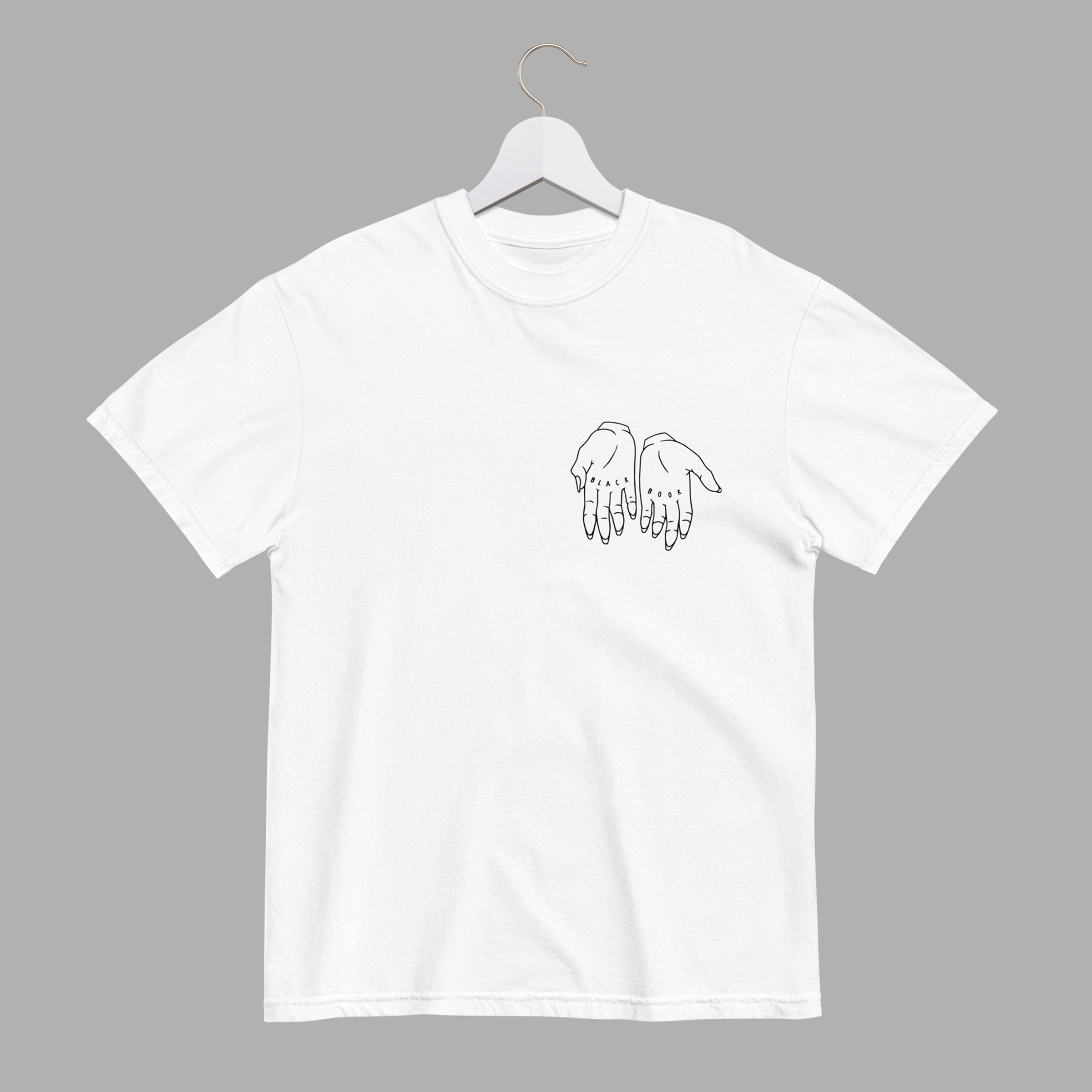 HANDS TEE - WHITE / BLACK - "TRADITIONAL FIT"