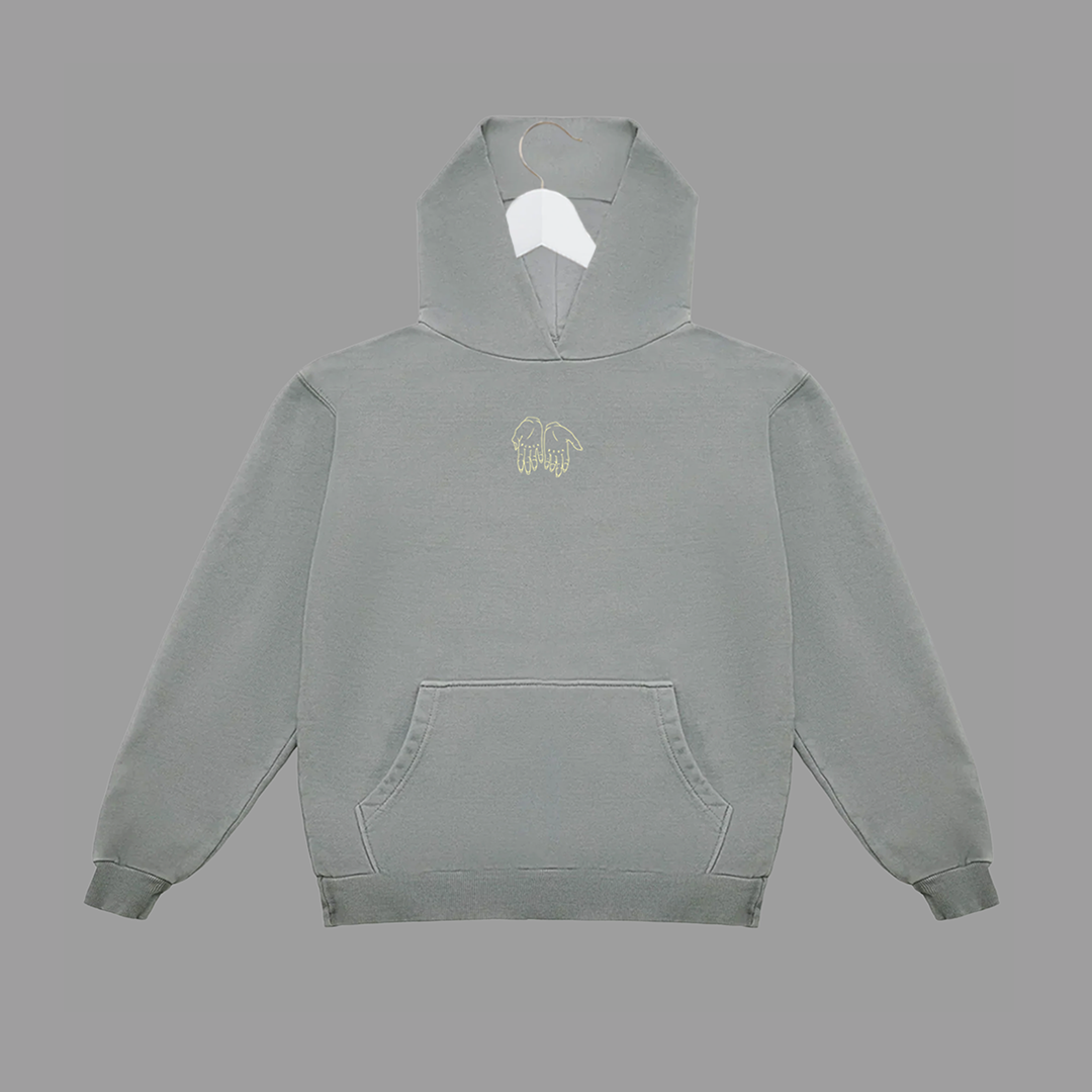 THE BLACK BOOK HOODIE (GRAY) - "PREMIUM-BOX FIT"