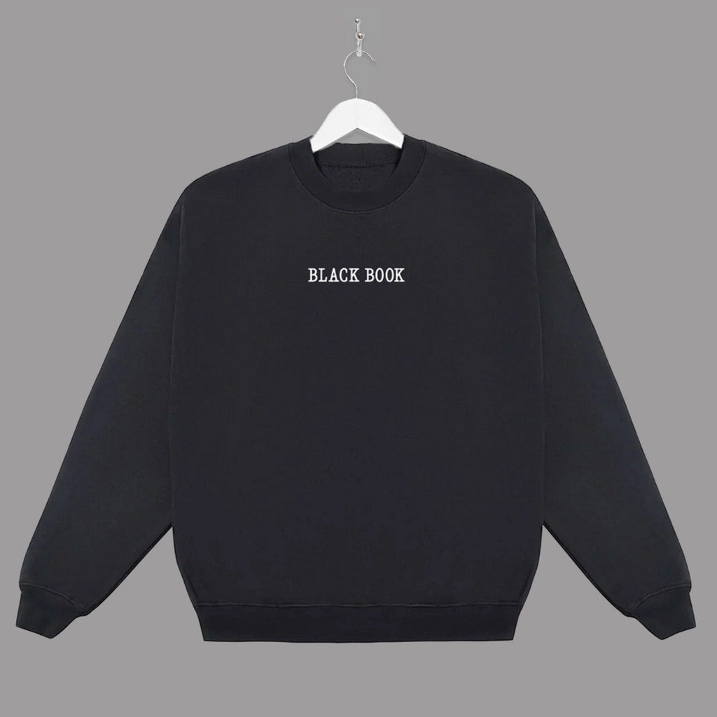 THERMAL HANDS CREWNECK (JET BLACK) - "PREMIUM-BOX FIT"