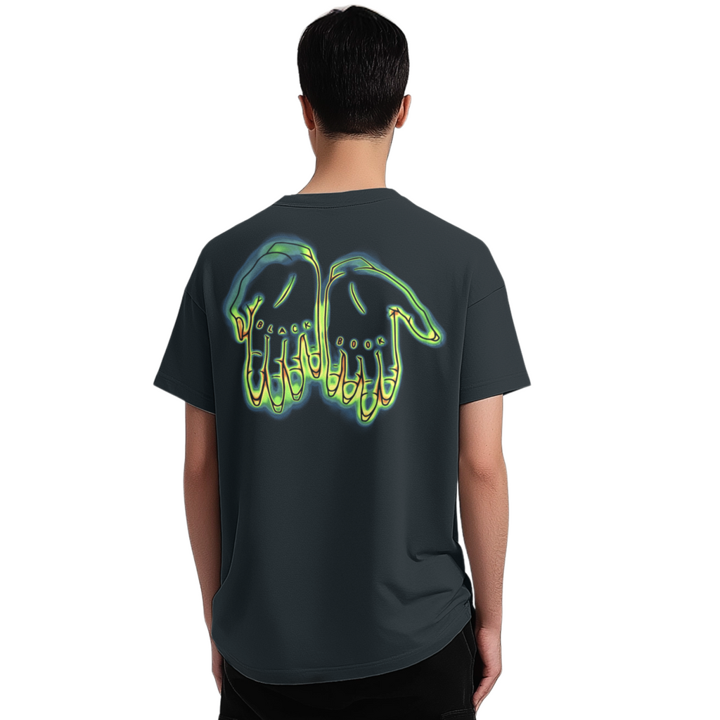 THERMAL HANDS TEE (VINTAGE BLACK) - "PREMIUM-BOX FIT"
