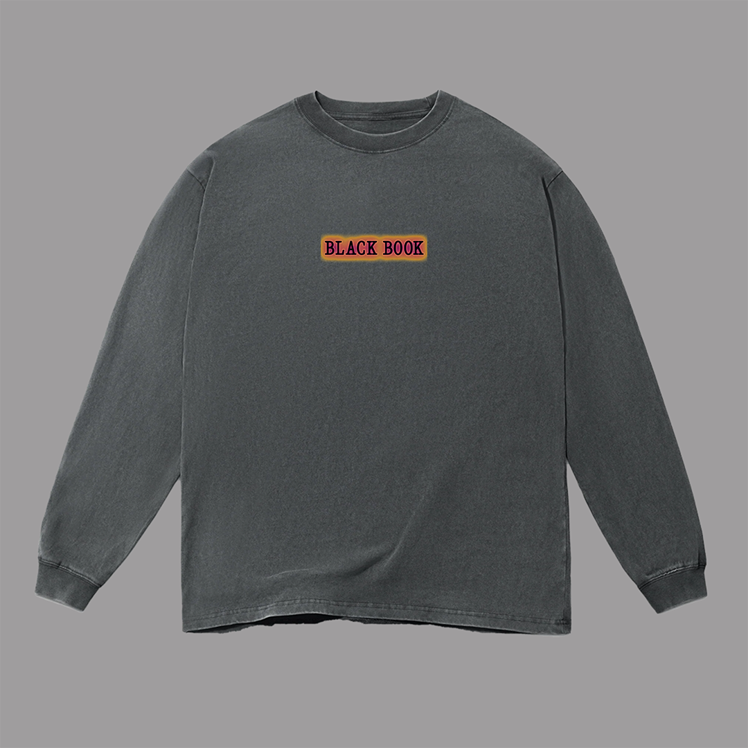 THERMAL HANDS LONGSLEEVE (VINTAGE BLACK) - "PREMIUM-BOX FIT"