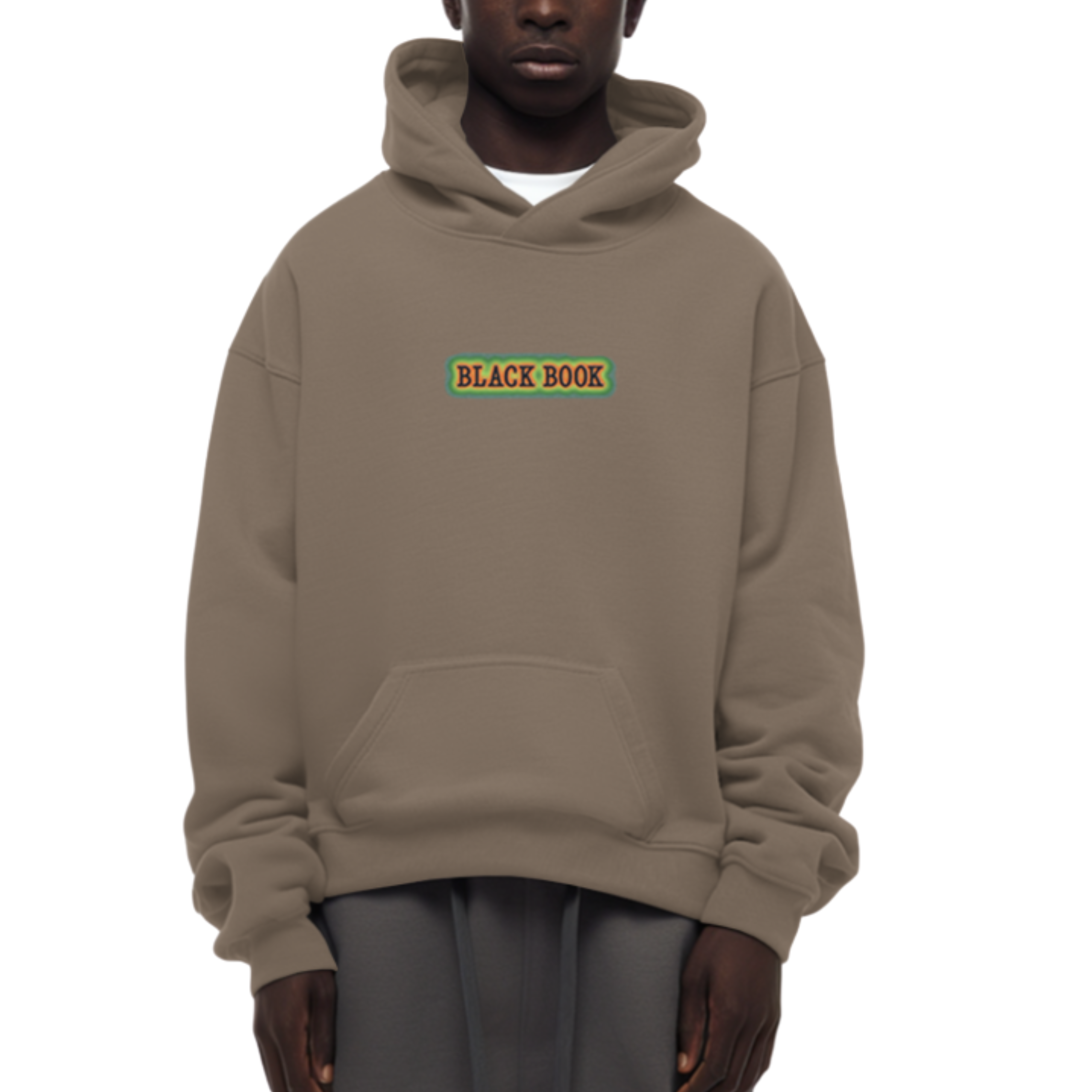 THERMAL HANDS HOODIE (BROWN) - "PREMIUM-BOX FIT"