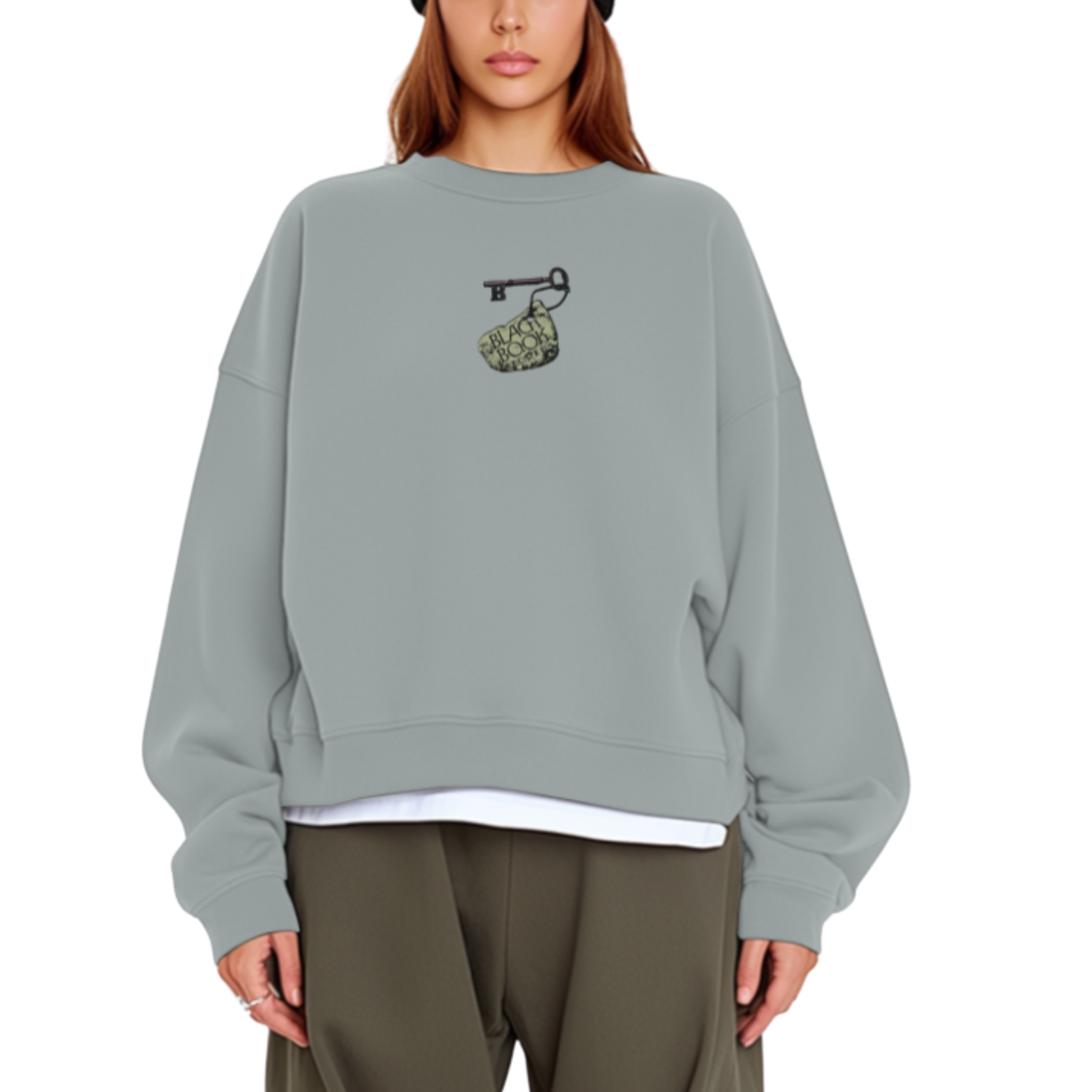 KEY STONE CREWNECK - "PREMIUM-BOX FIT"