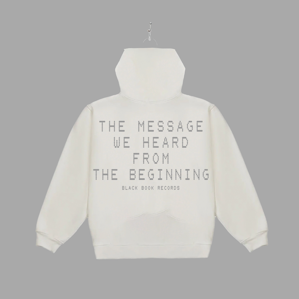 THE MESSAGE FADED - GREY - HOODIE - "PREMIUM BOX-FIT"