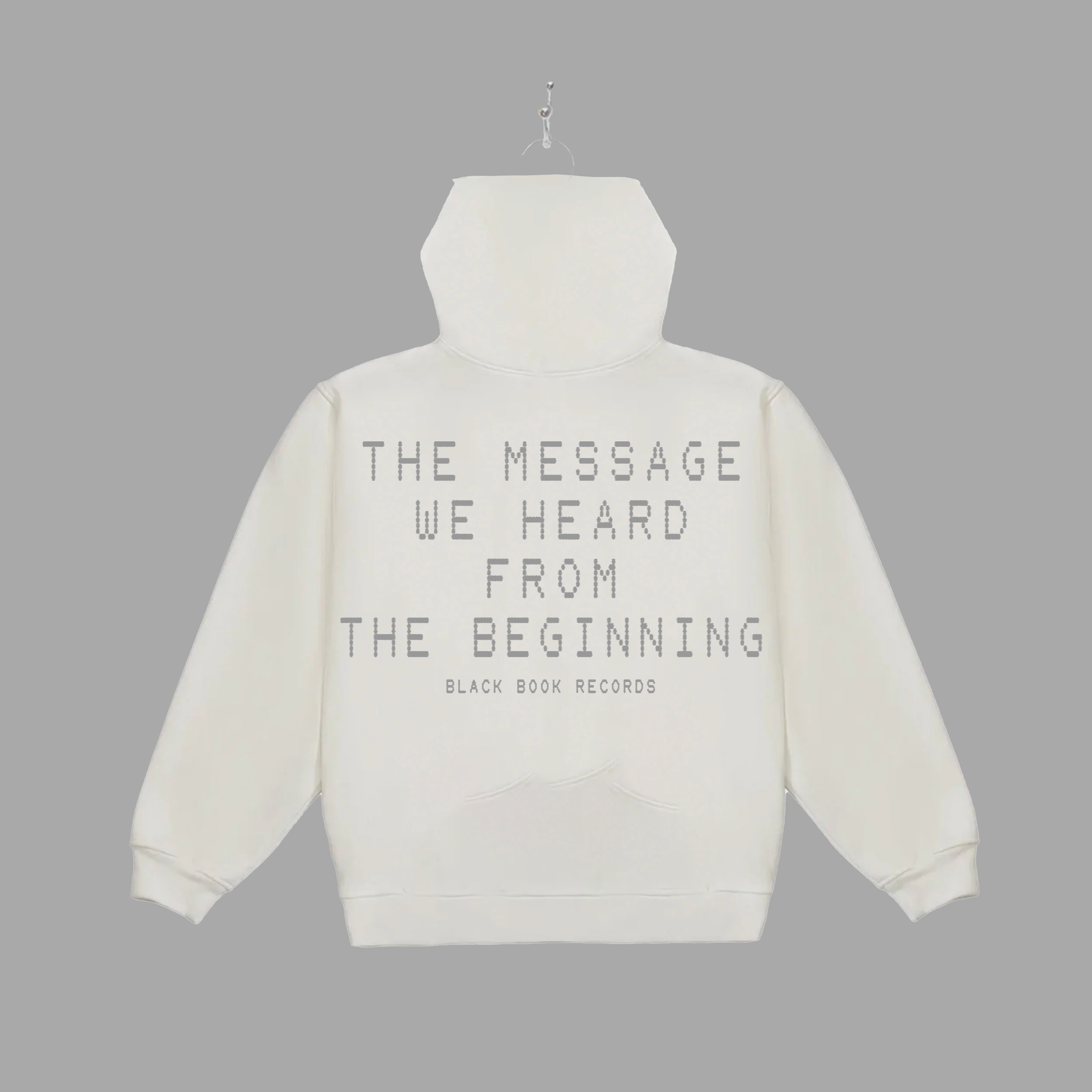THE MESSAGE FADED - GREY - HOODIE - "PREMIUM BOX-FIT"