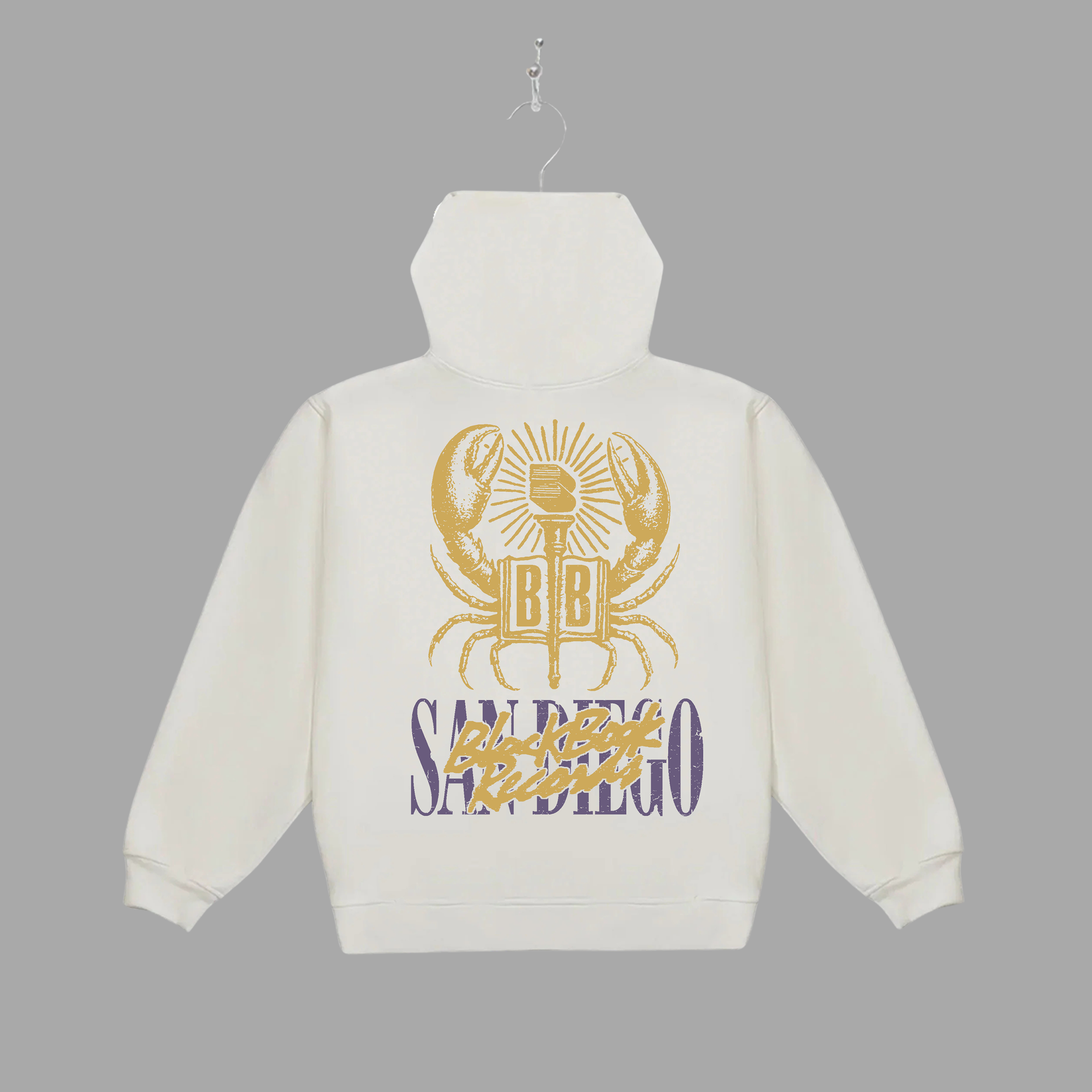 SAN DIEGO BLACK BOOK CRAB HOODIE