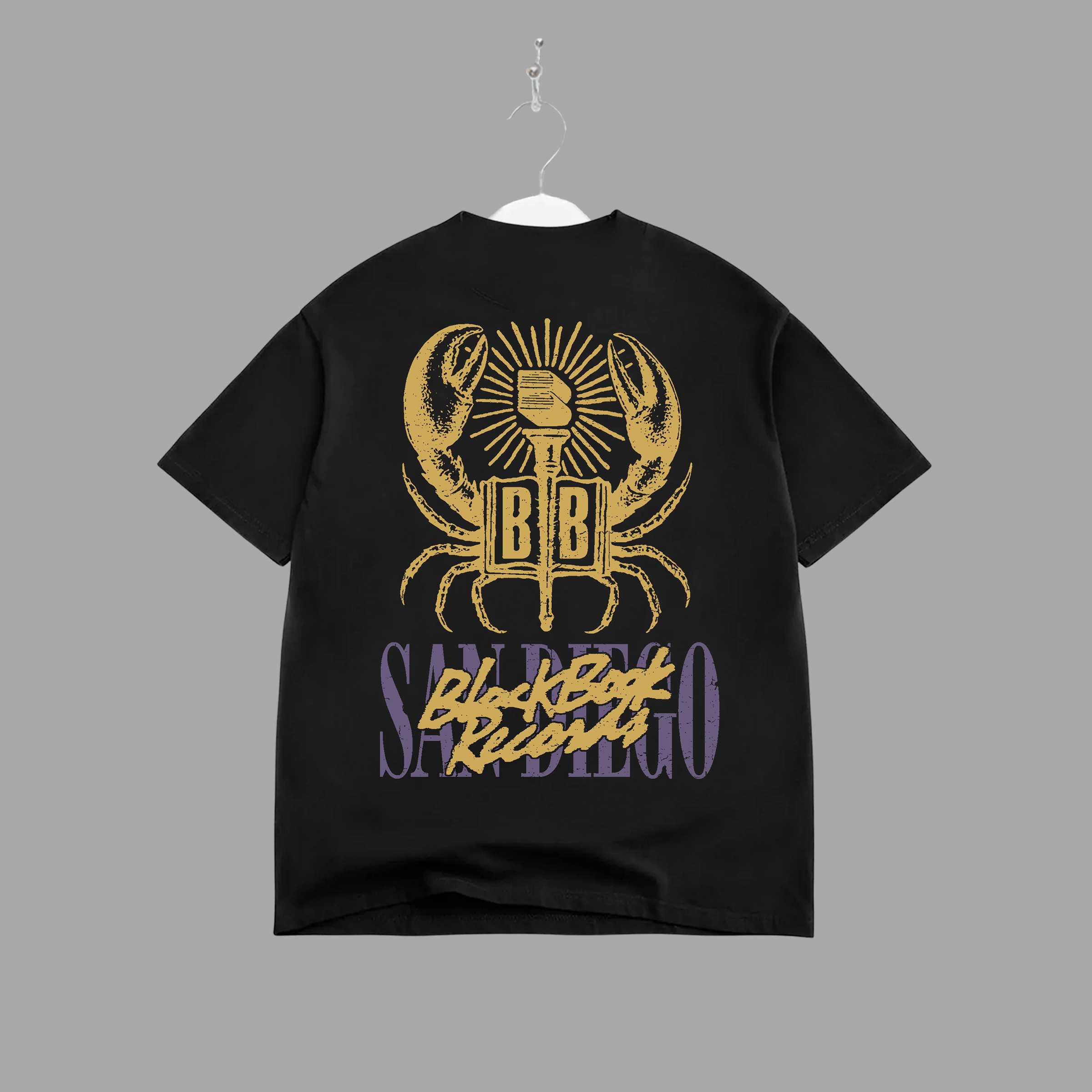 SAN DIEGO BLACK BOOK CRAB TEE