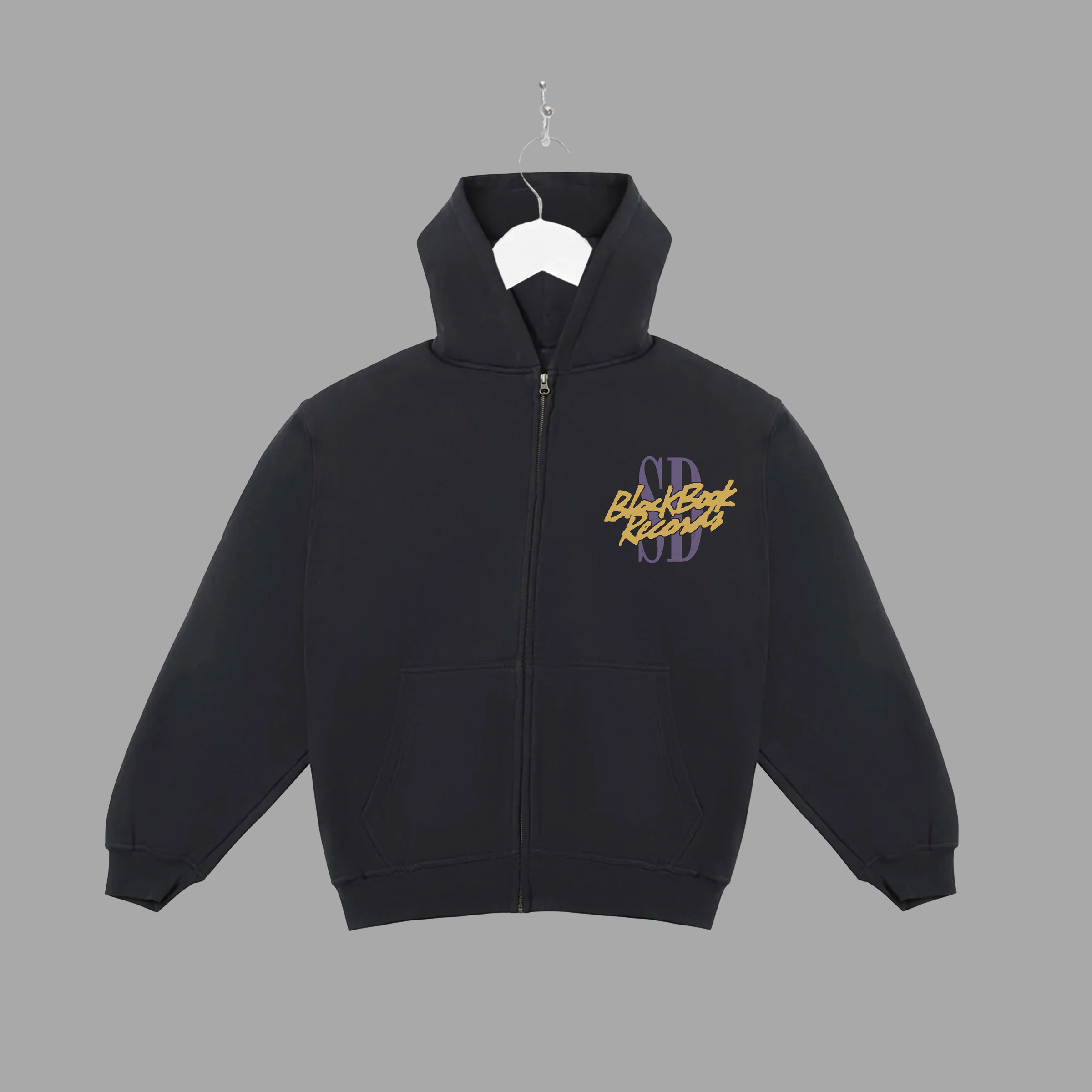 SAN DIEGO BLACK BOOK CRAB ZIP-UP HOODIE