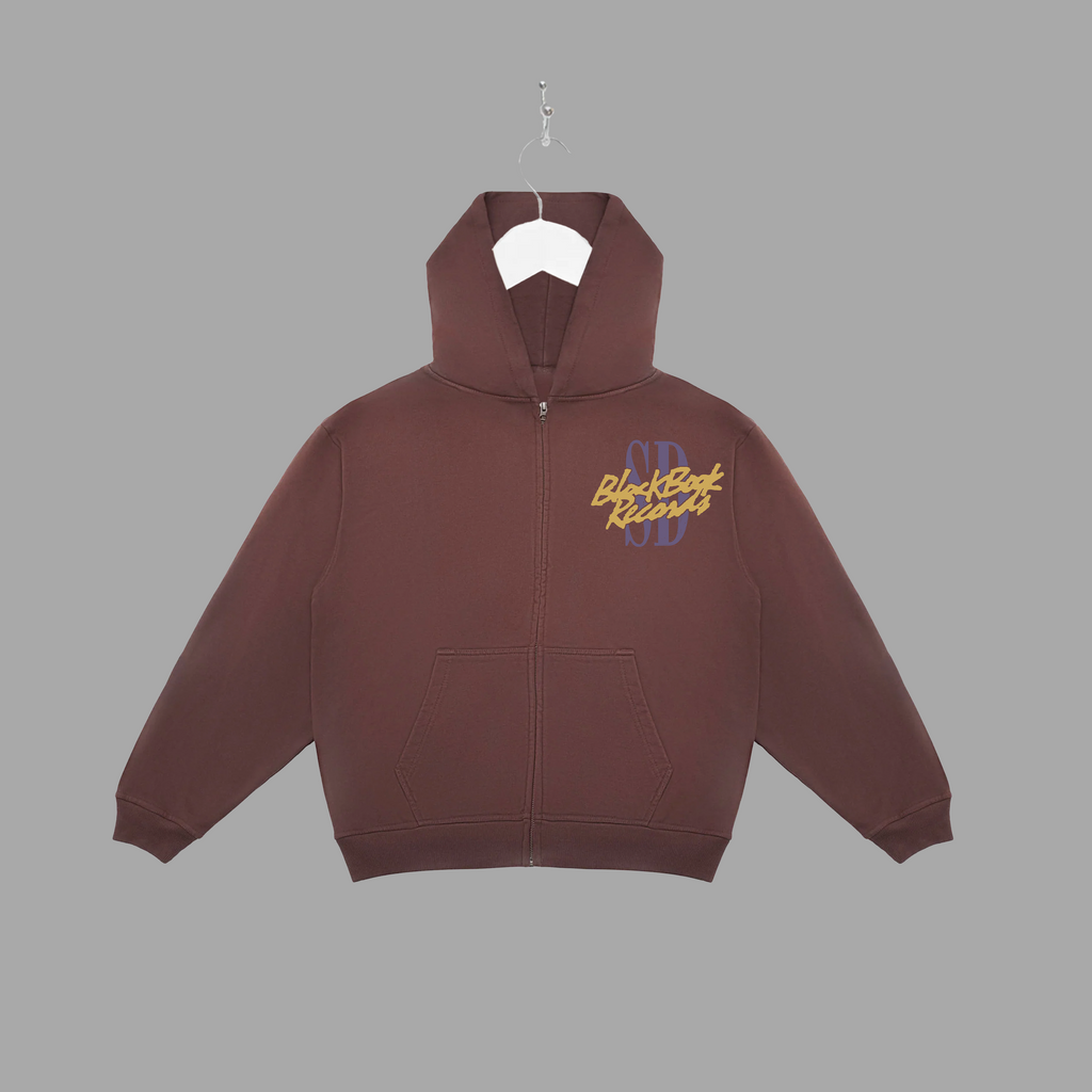 SAN DIEGO BLACK BOOK CRAB ZIP-UP HOODIE