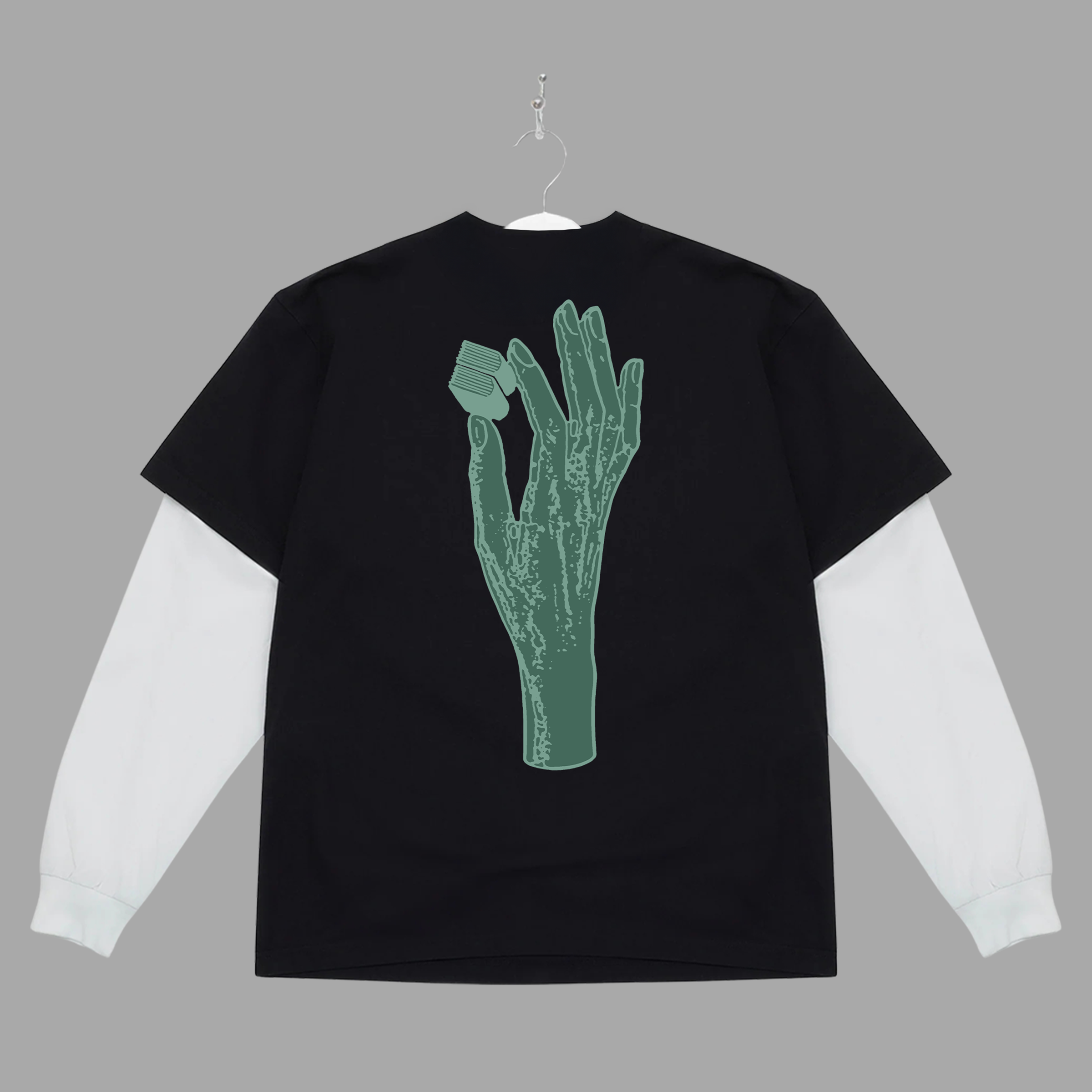 B HAND - GREEN - BLACK/WHITE 2FER "PREMIUM-BOX FIT"