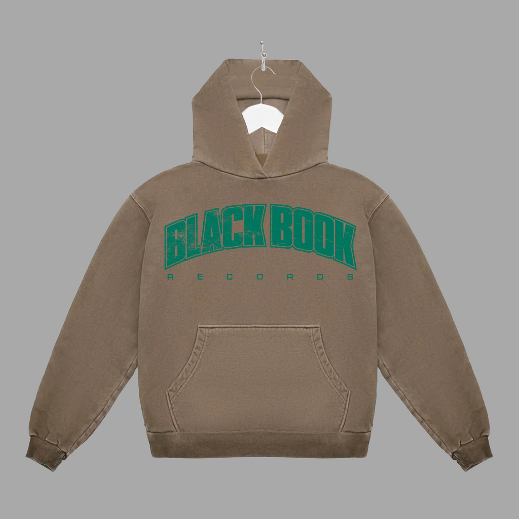 BLACK BOOK UNI - GREEN - HOODIE - "PREMIUM-BOX FIT"