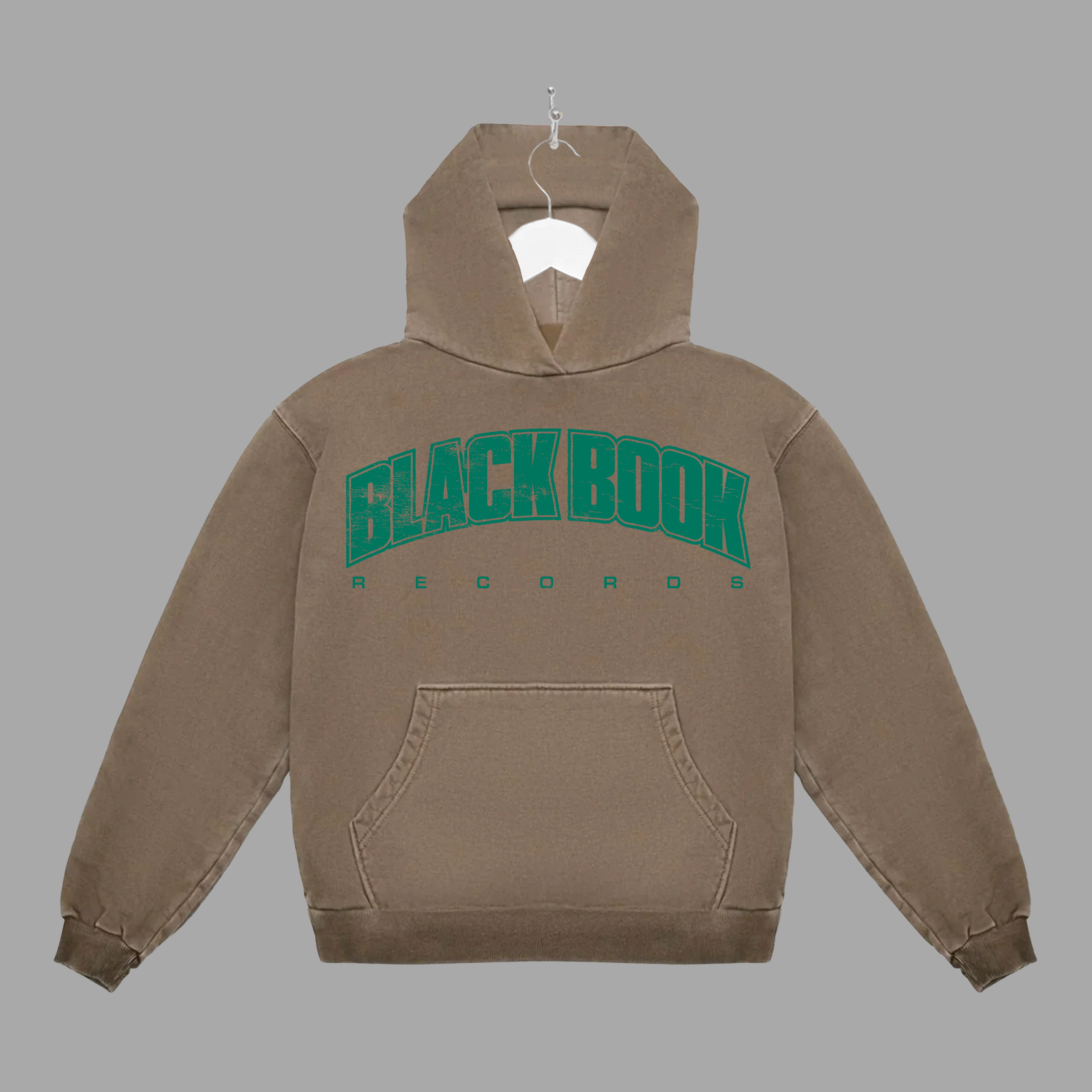 BLACK BOOK UNI - GREEN - HOODIE - "PREMIUM-BOX FIT"