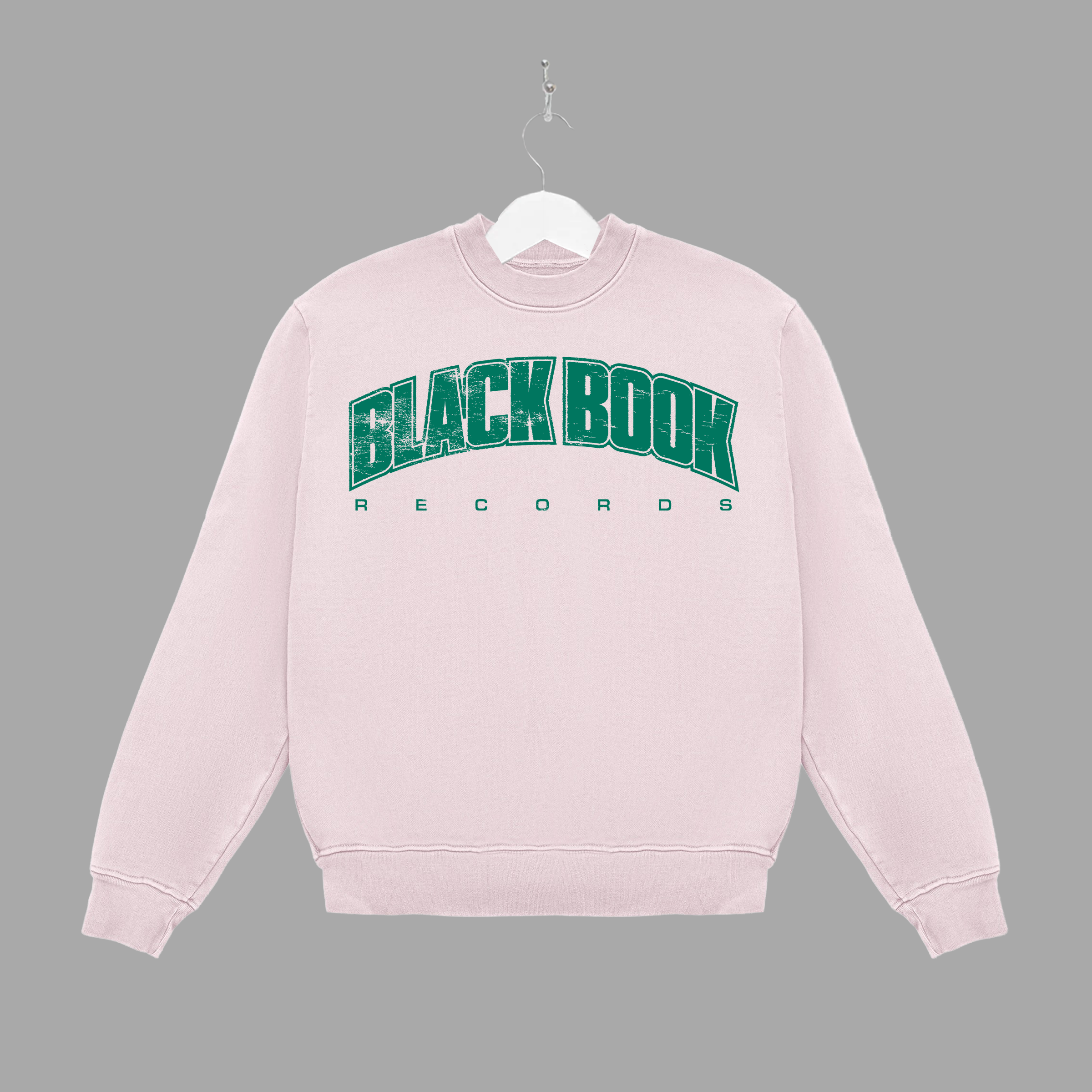 BLACK BOOK UNI - GREEN - CREWNECK - "PREMIUM-BOX FIT"