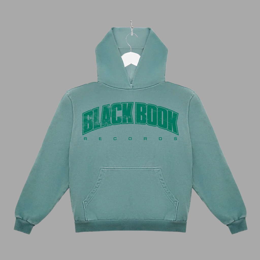 BLACK BOOK UNI - GREEN - HOODIE - "PREMIUM-BOX FIT"