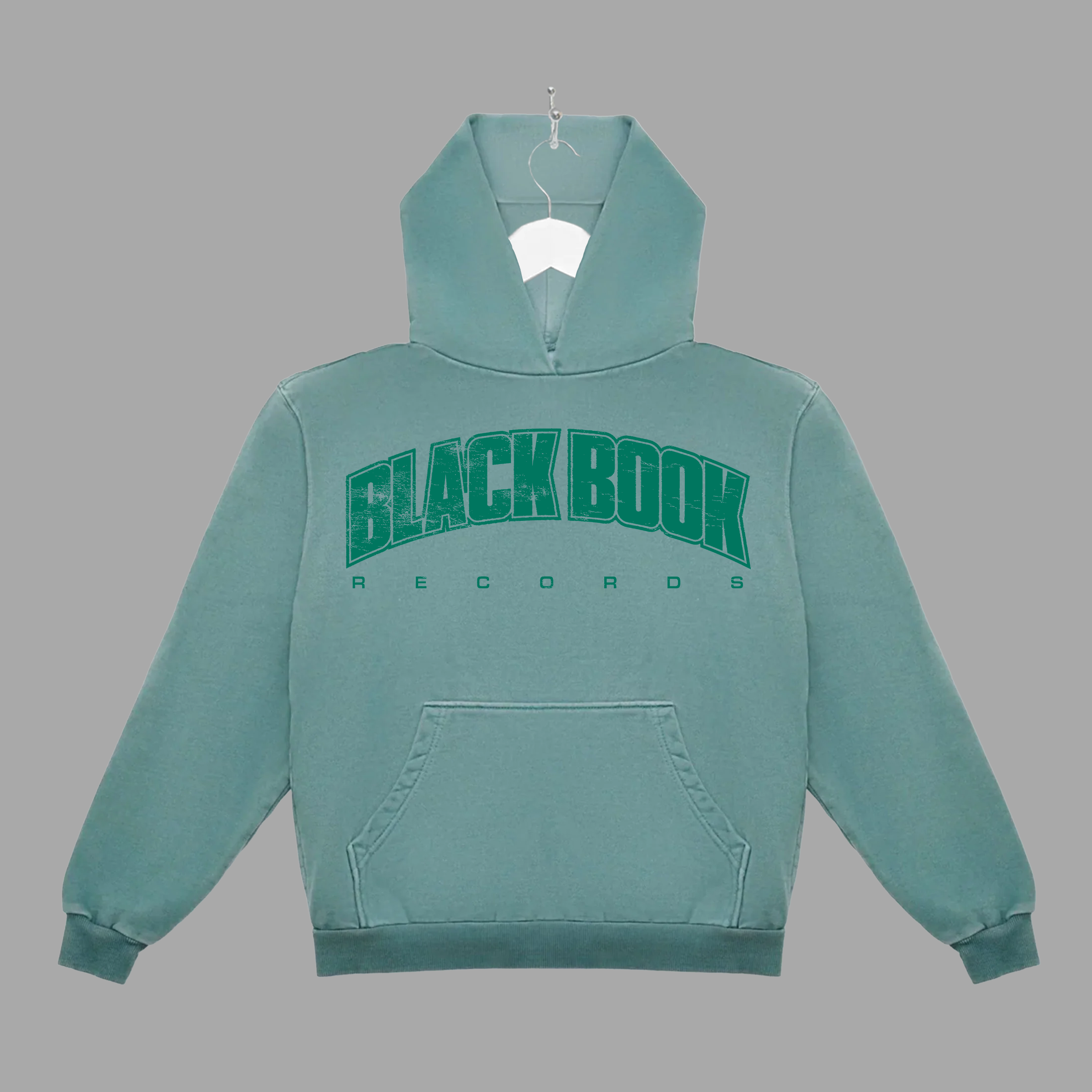 BLACK BOOK UNI - GREEN - HOODIE - "PREMIUM-BOX FIT"