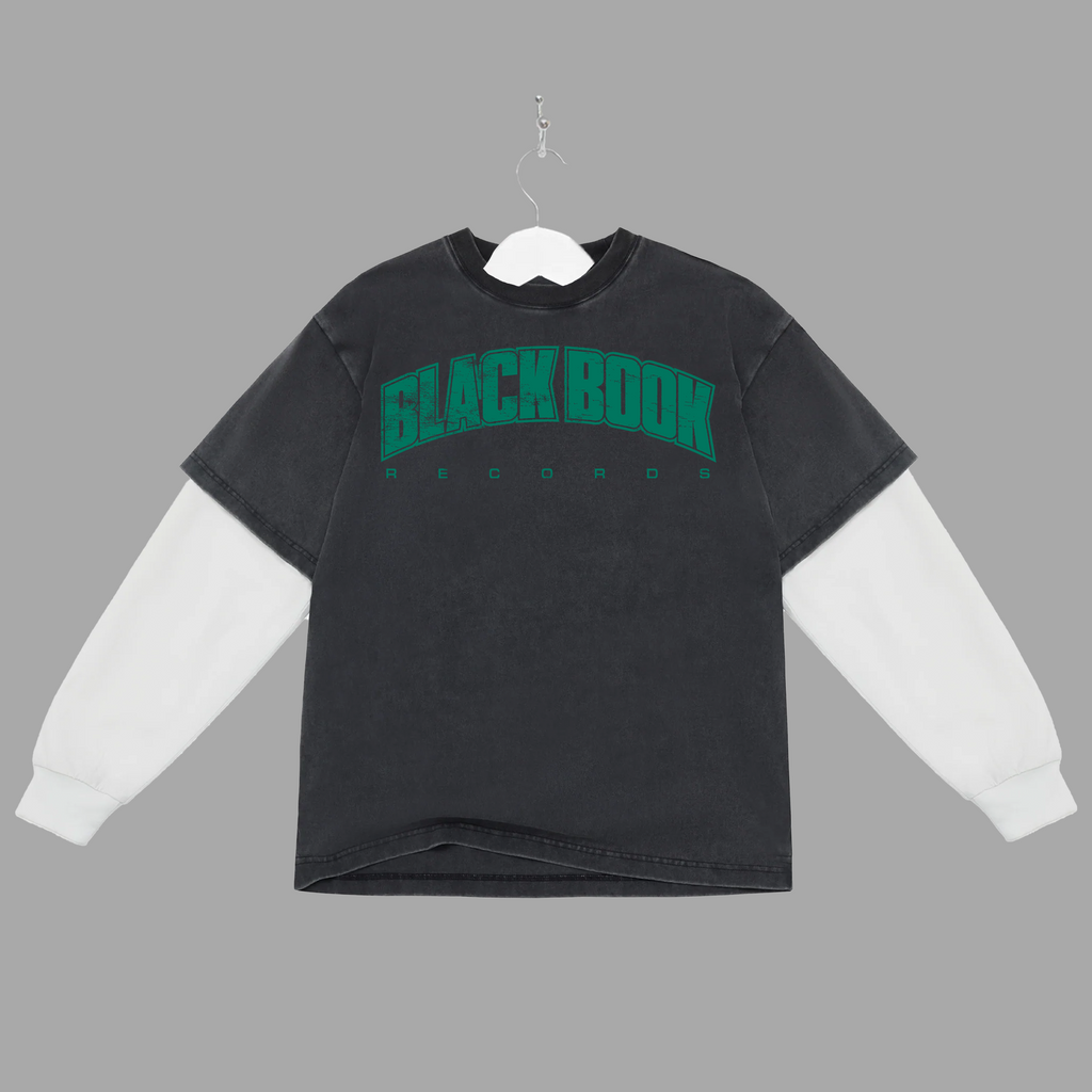 BLACK BOOK UNI - GREEN -  BLACK/WHITE 2FER - "PREMIUM-BOX FIT"