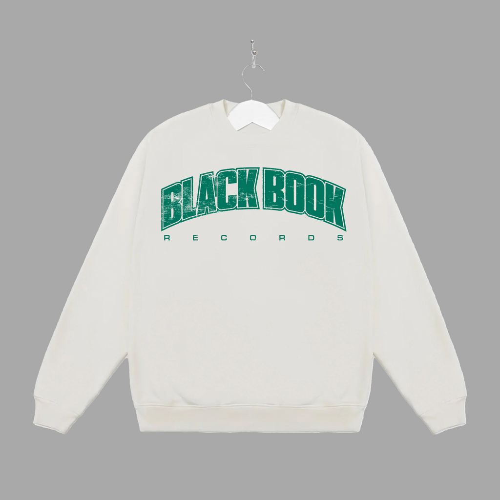 BLACK BOOK UNI - GREEN - CREWNECK - "PREMIUM-BOX FIT"
