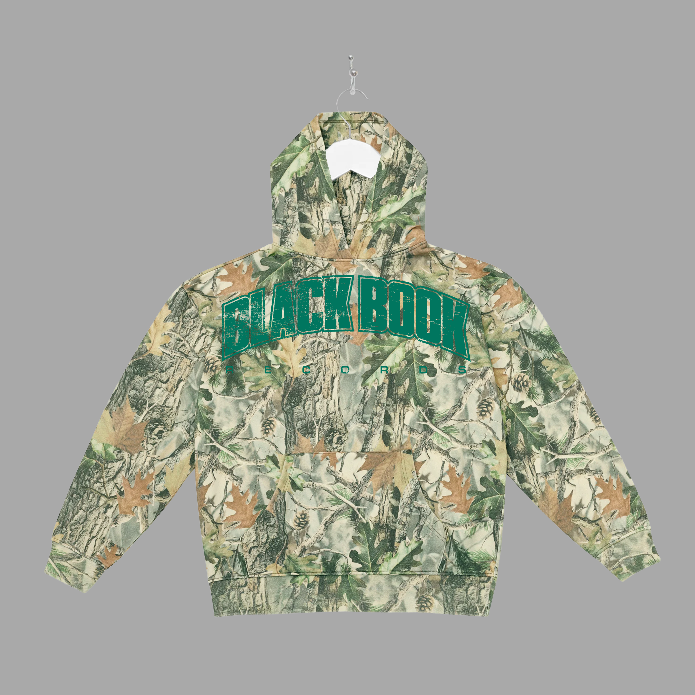 BLACK BOOK UNI - GREEN - HOODIE - "PREMIUM-BOX FIT"