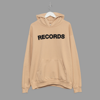 RECORDS HOODIE - TAN