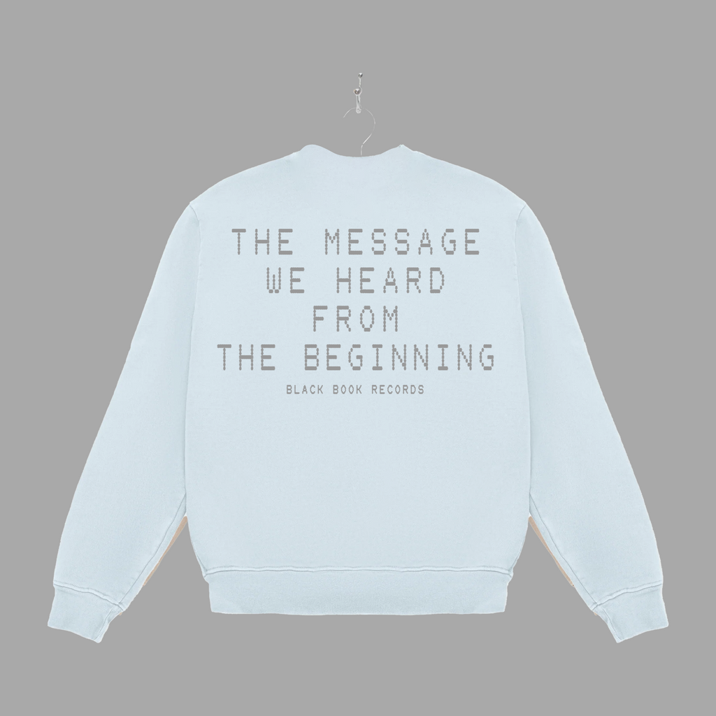 THE MESSAGE FADED - GREY - CREWNECK -"PREMIUM-BOX FIT"