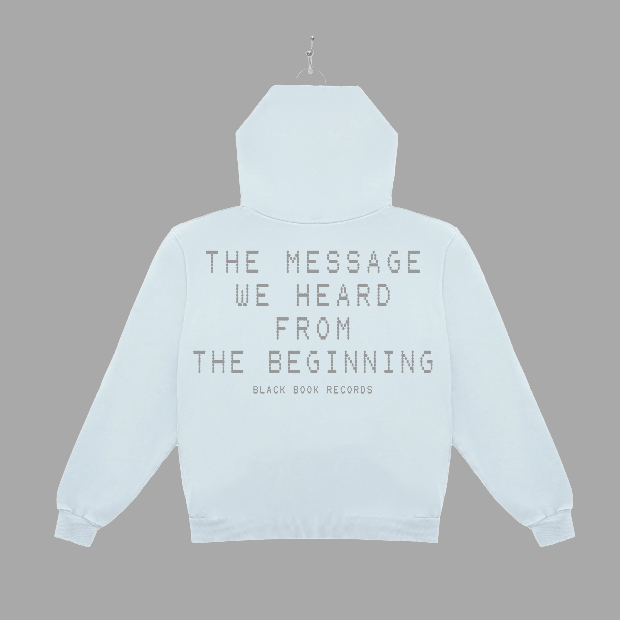 THE MESSAGE FADED - GREY - HOODIE - "PREMIUM BOX-FIT"