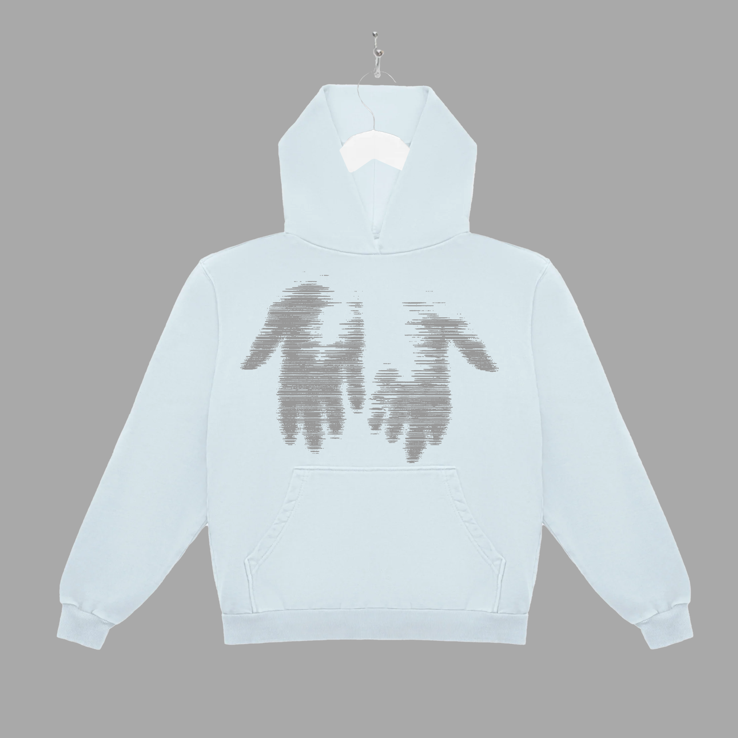 THE MESSAGE FADED - GREY - HOODIE - "PREMIUM BOX-FIT"
