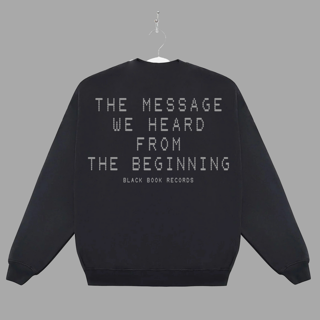 THE MESSAGE FADED - GREY - CREWNECK -"PREMIUM-BOX FIT"