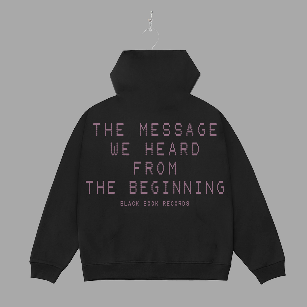 THE MESSAGE FADED - PURPLE - HOODIE - "PREMIUM-BOX FIT"