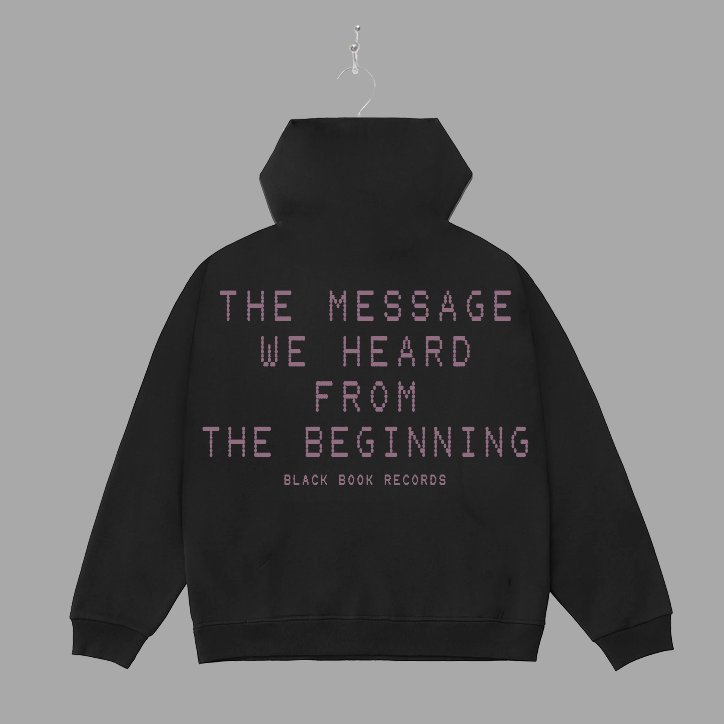 THE MESSAGE FADED - PURPLE - HOODIE - "PREMIUM-BOX FIT"