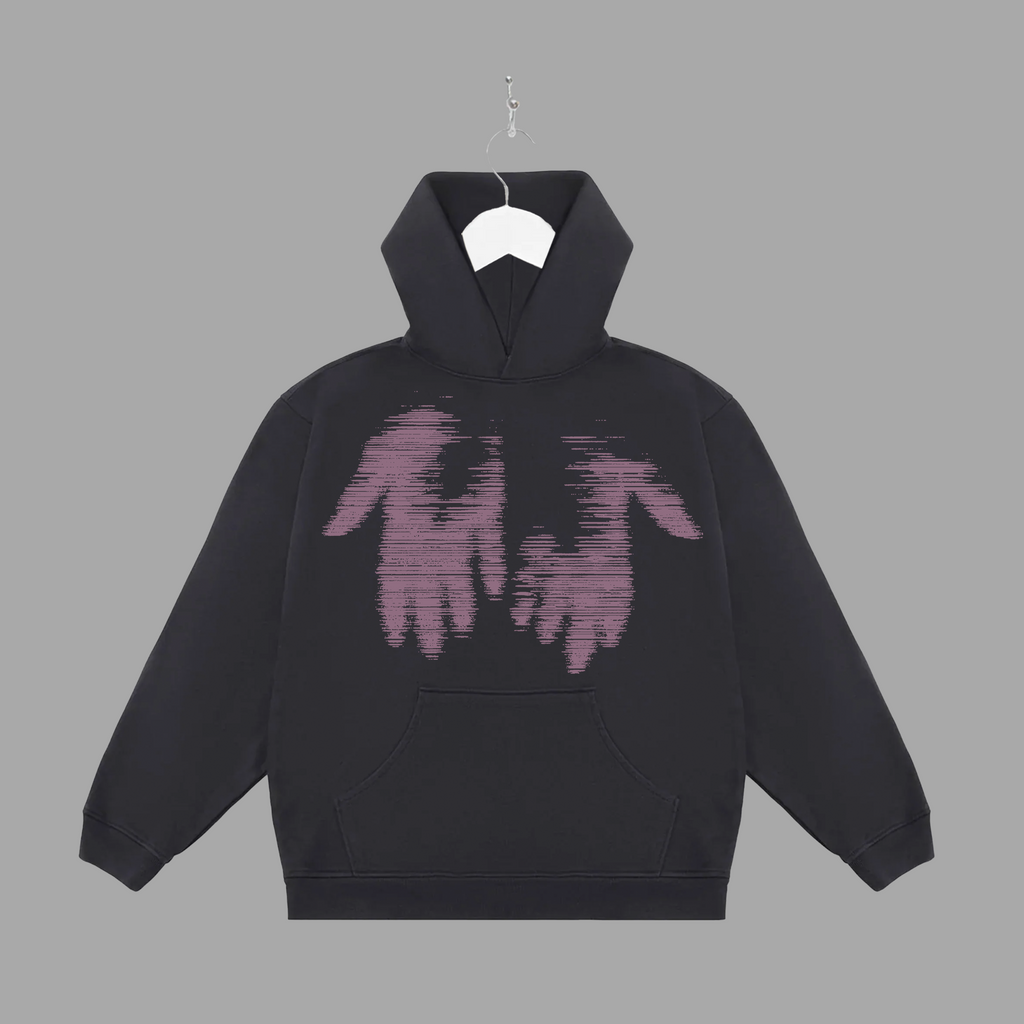 THE MESSAGE FADED - PURPLE - HOODIE - "PREMIUM-BOX FIT"