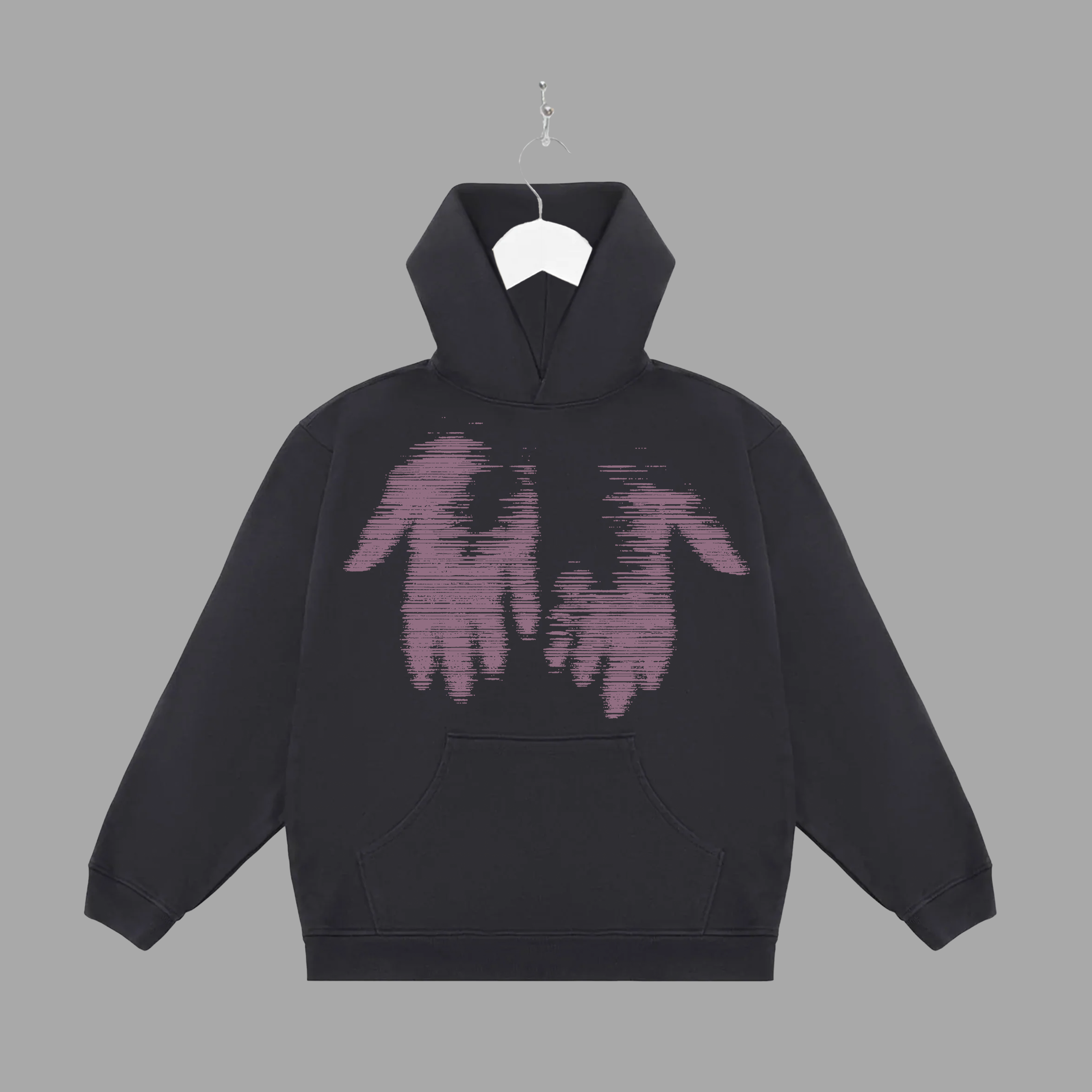 THE MESSAGE FADED - PURPLE - HOODIE - "PREMIUM-BOX FIT"