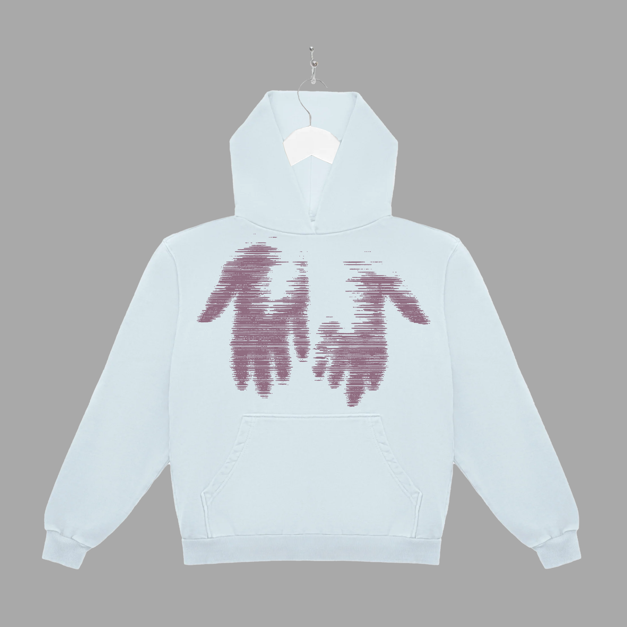 THE MESSAGE FADED - PURPLE - HOODIE - "PREMIUM-BOX FIT"