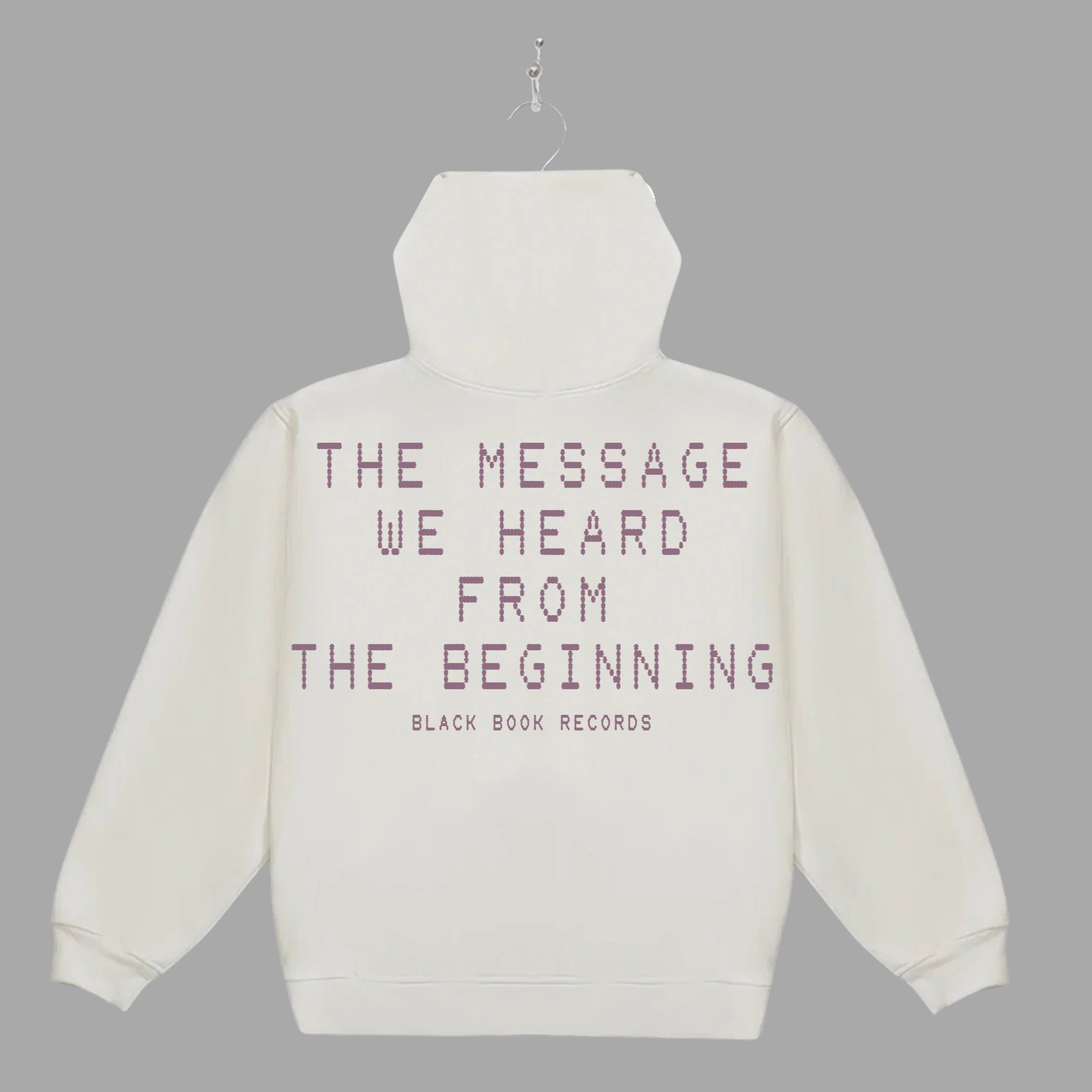 THE MESSAGE FADED - PURPLE - HOODIE - "PREMIUM-BOX FIT"