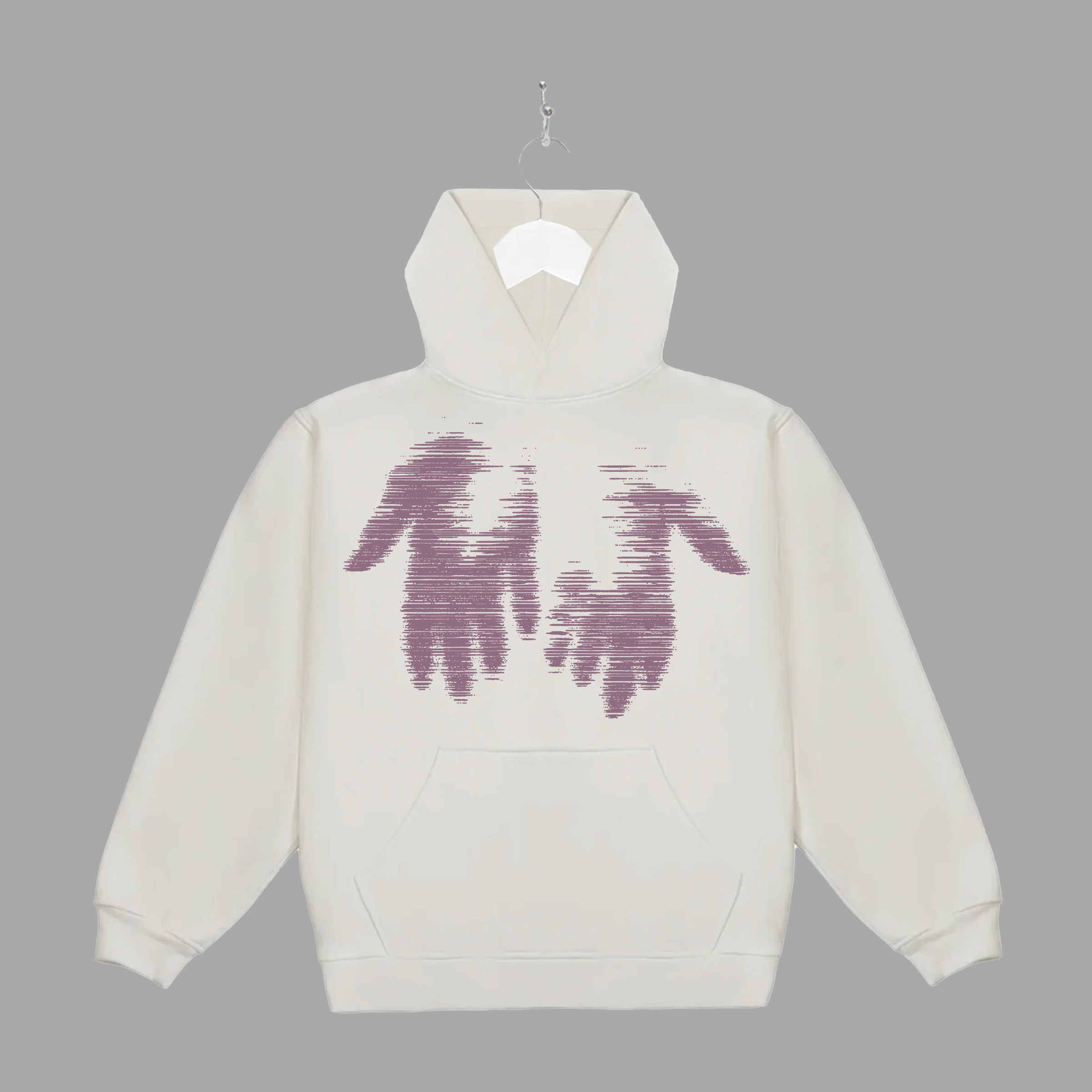 THE MESSAGE FADED - PURPLE - HOODIE - "PREMIUM-BOX FIT"