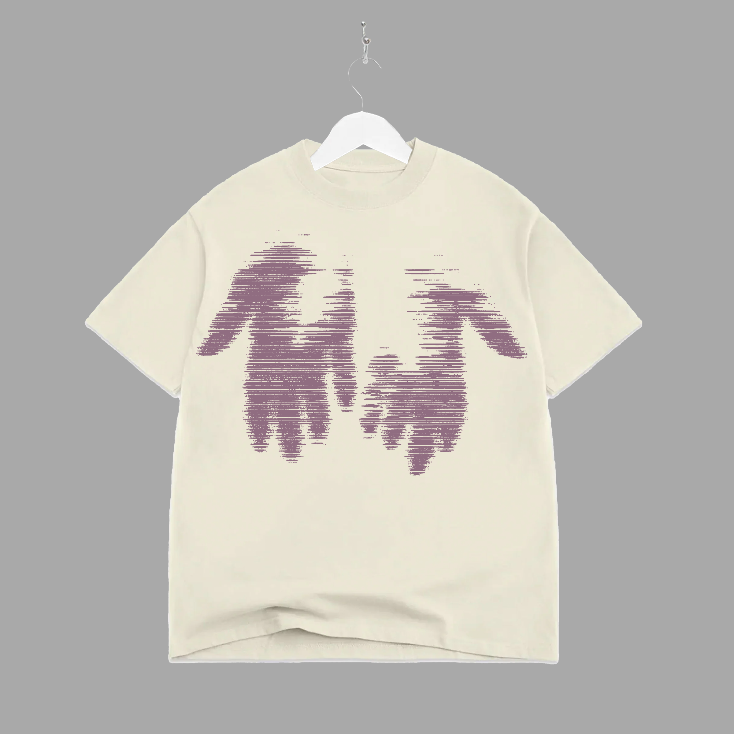 THE MESSAGE FADED - PURPLE - TEE - "PREMIUM-BOX FIT"