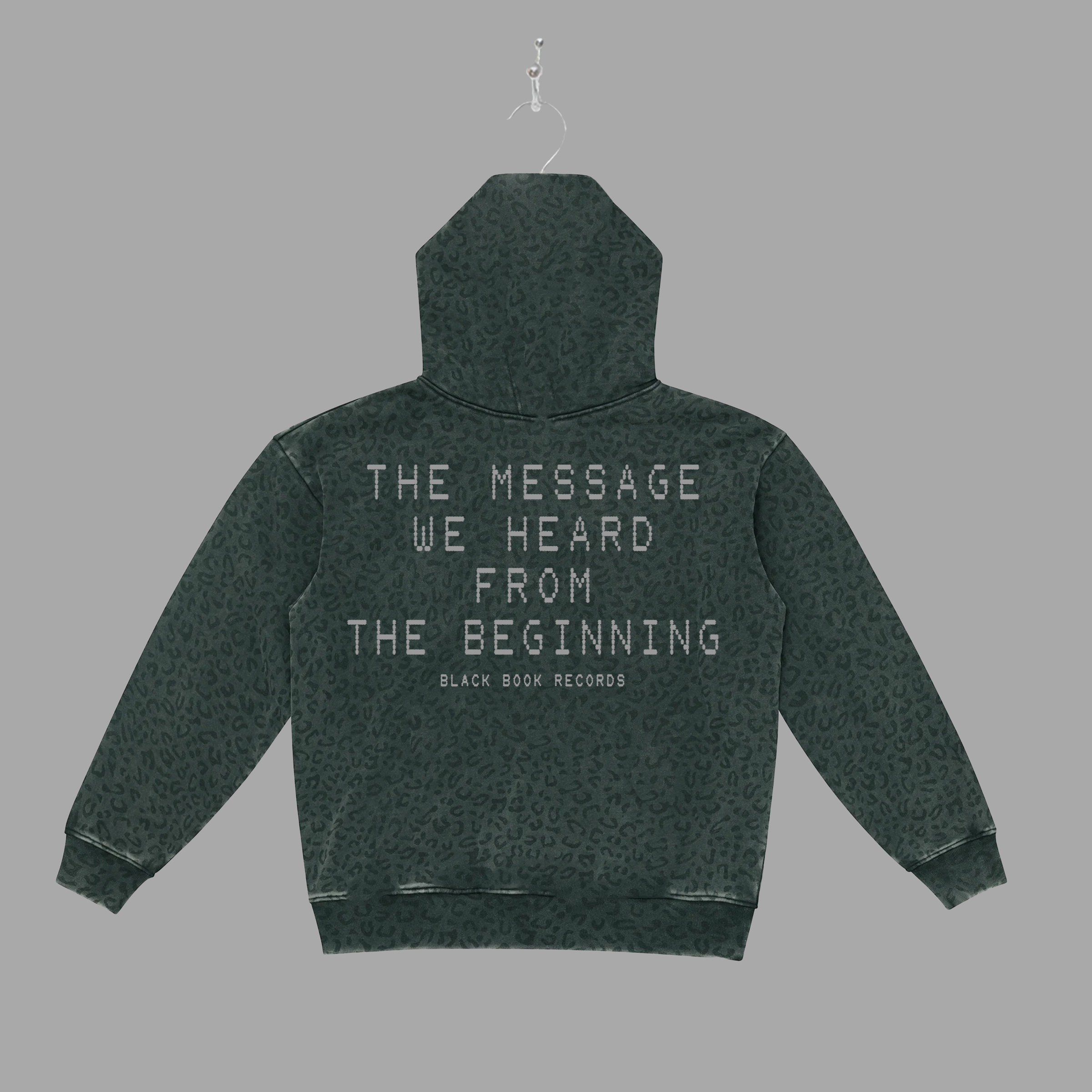 THE MESSAGE FADED - GREY - HOODIE - "PREMIUM BOX-FIT"