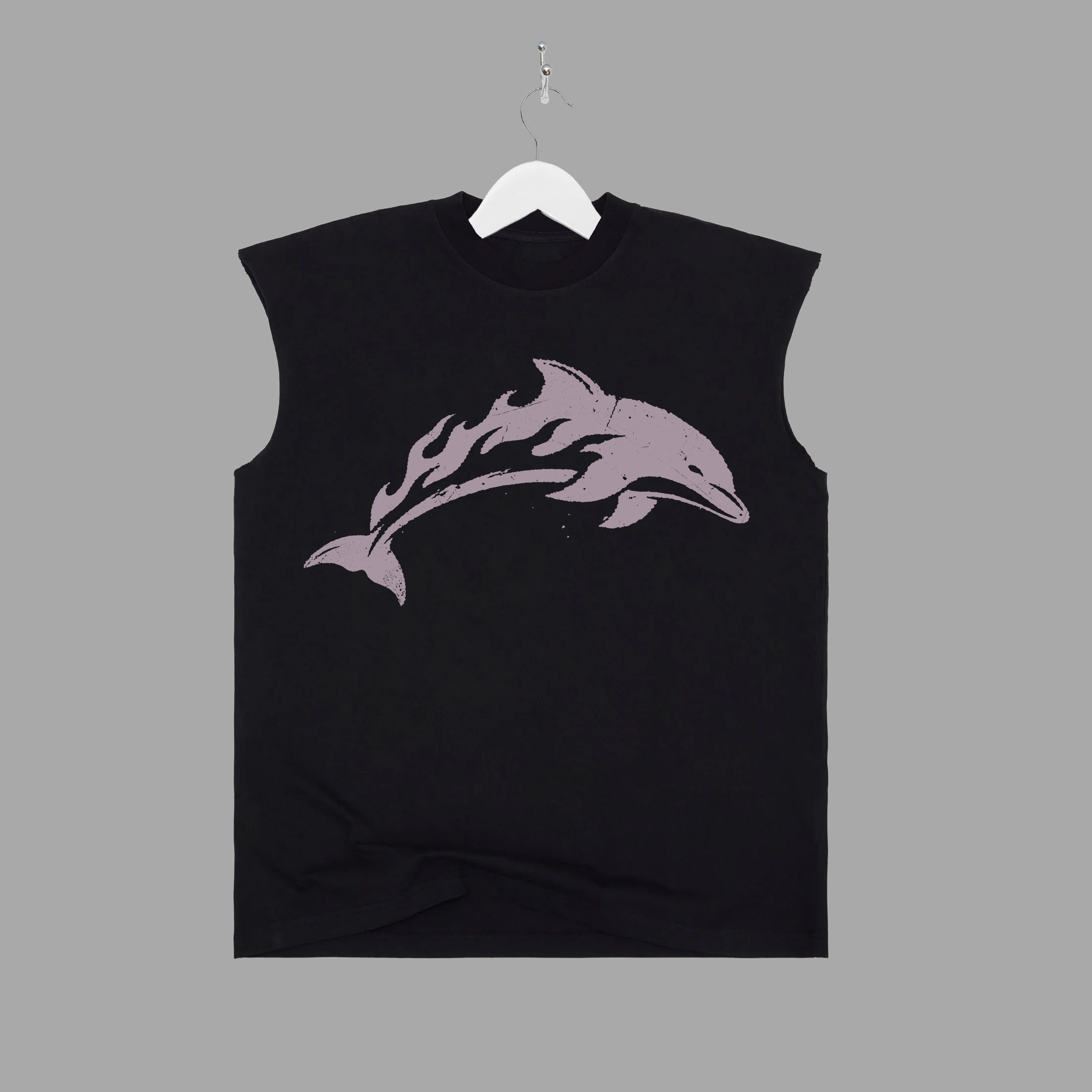 MMW 26’ - DOLPHIN - PINK - MUSCLE TEE