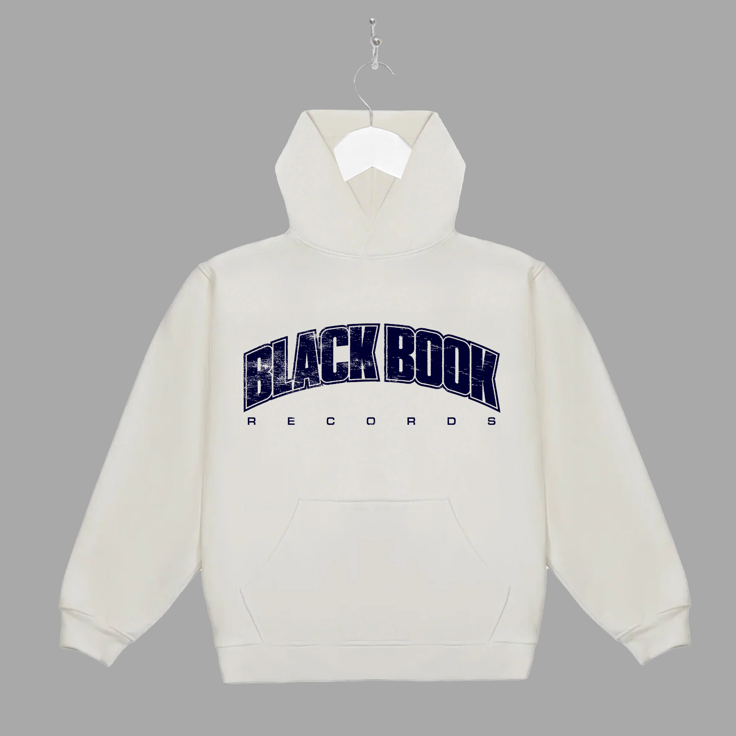 BLACK BOOK UNI - NAVY - HOODIE - "PREMIUM-BOX FIT"
