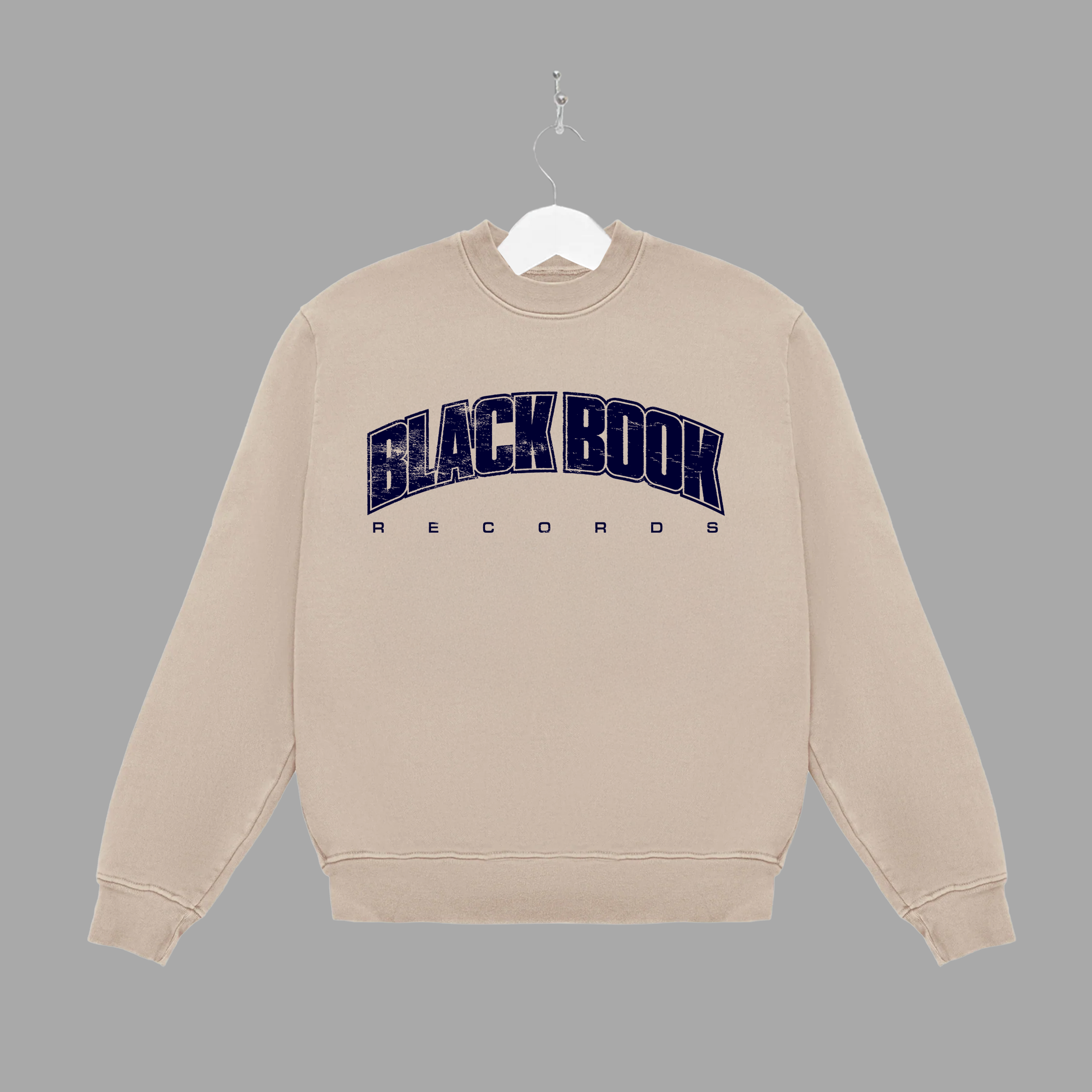 BLACK BOOK UNI - NAVY - CREWNECK - "PREMIUM-BOX FIT"