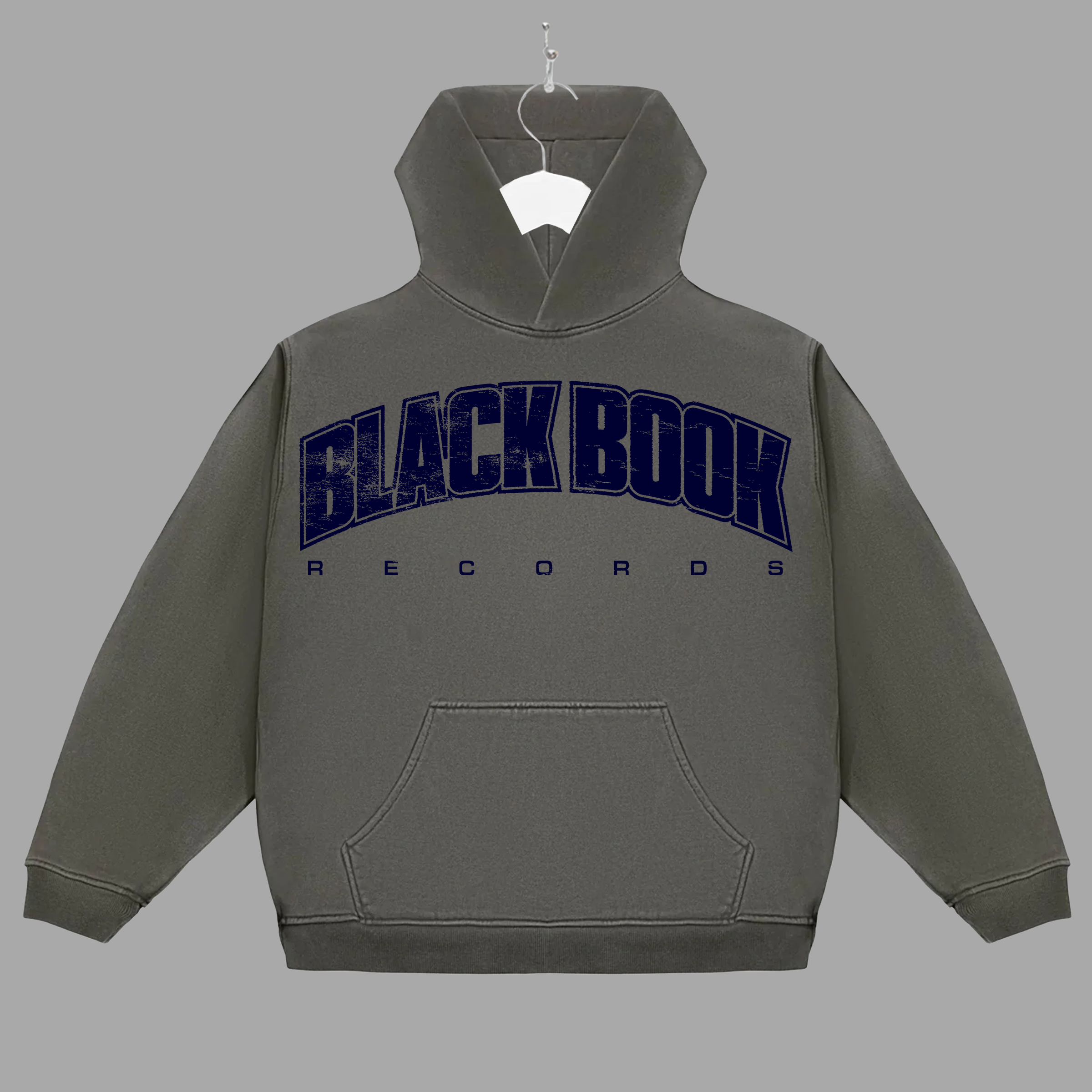 BLACK BOOK UNI - NAVY - HOODIE - "PREMIUM-BOX FIT"