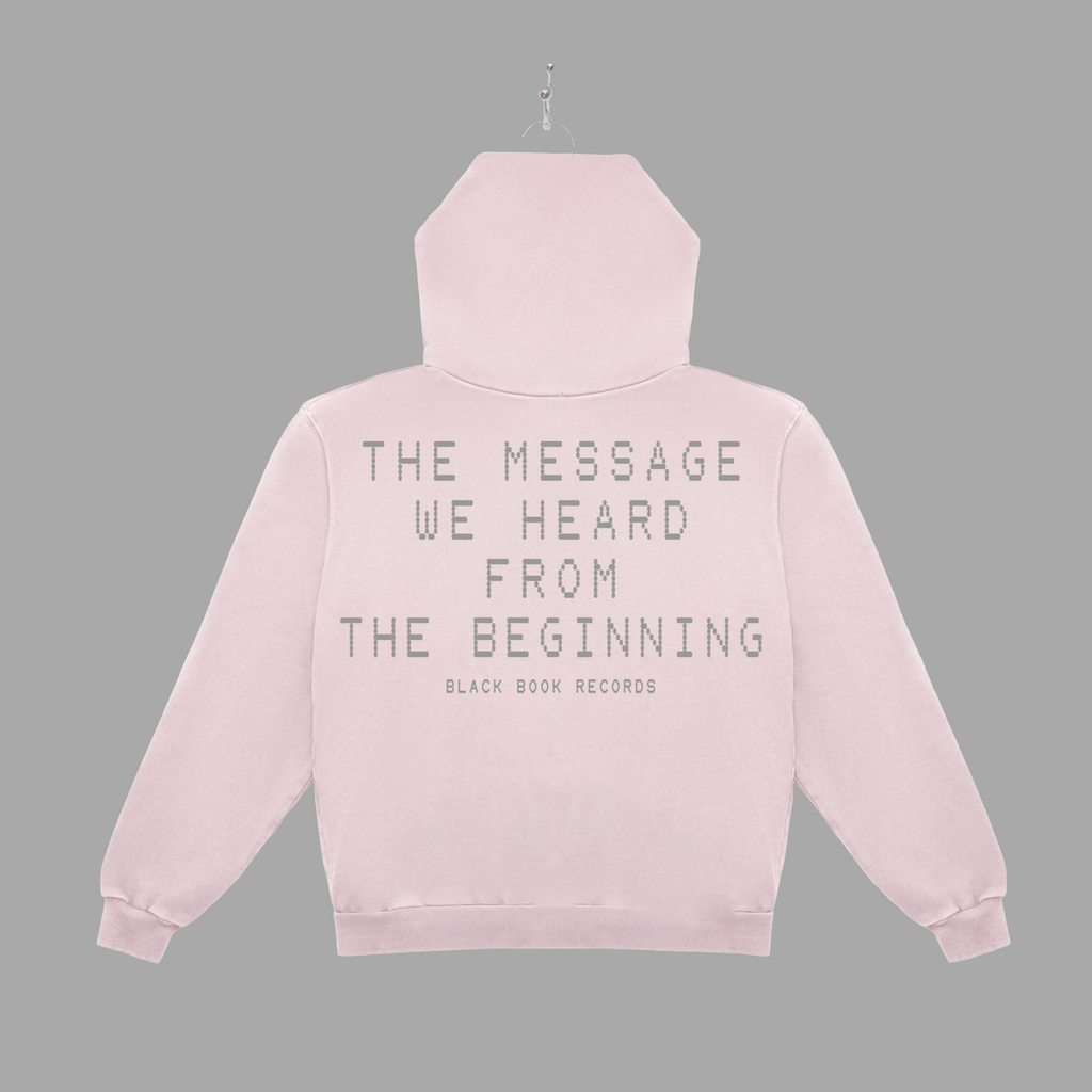 THE MESSAGE FADED - GREY - HOODIE - "PREMIUM BOX-FIT"