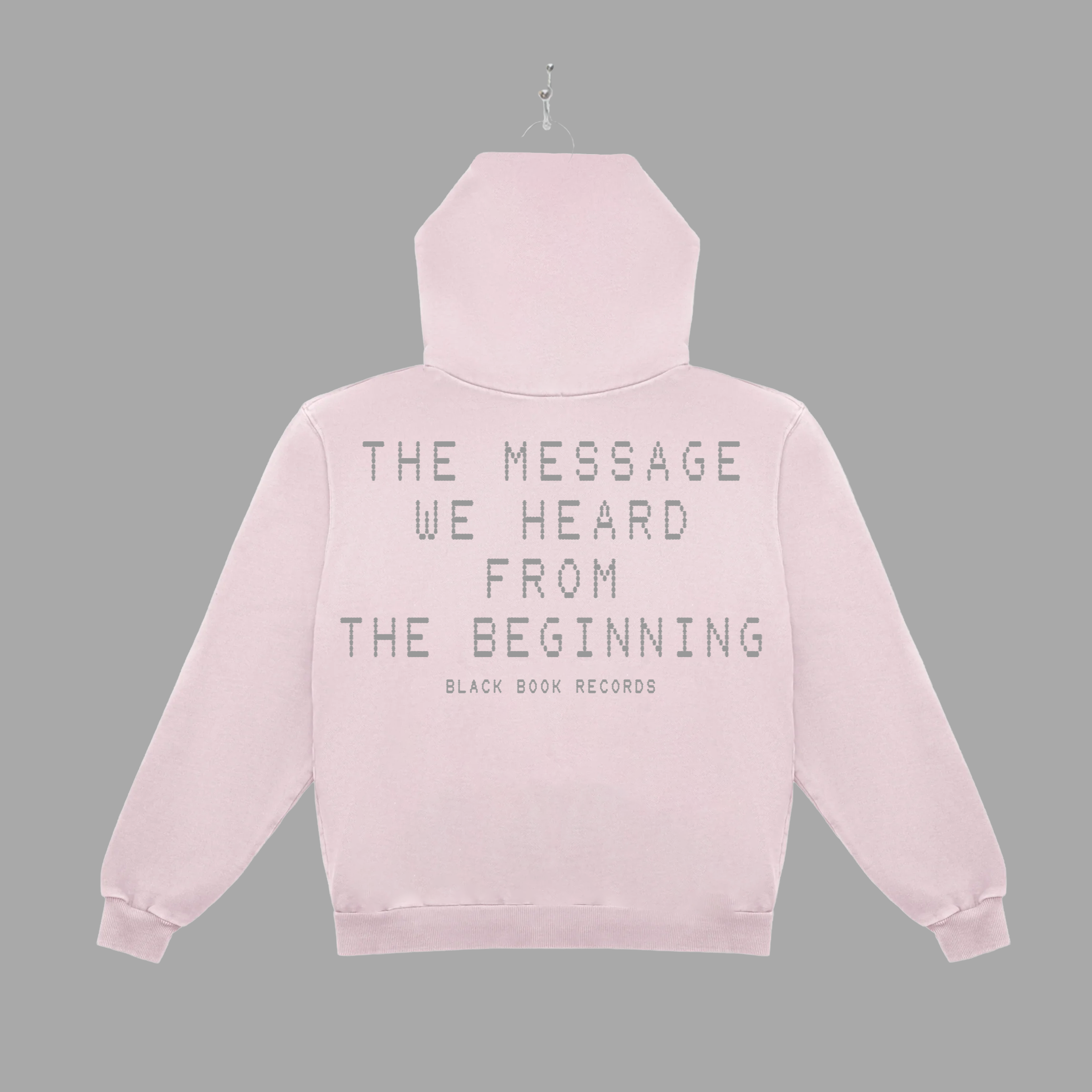 THE MESSAGE FADED - GREY - HOODIE - "PREMIUM BOX-FIT"