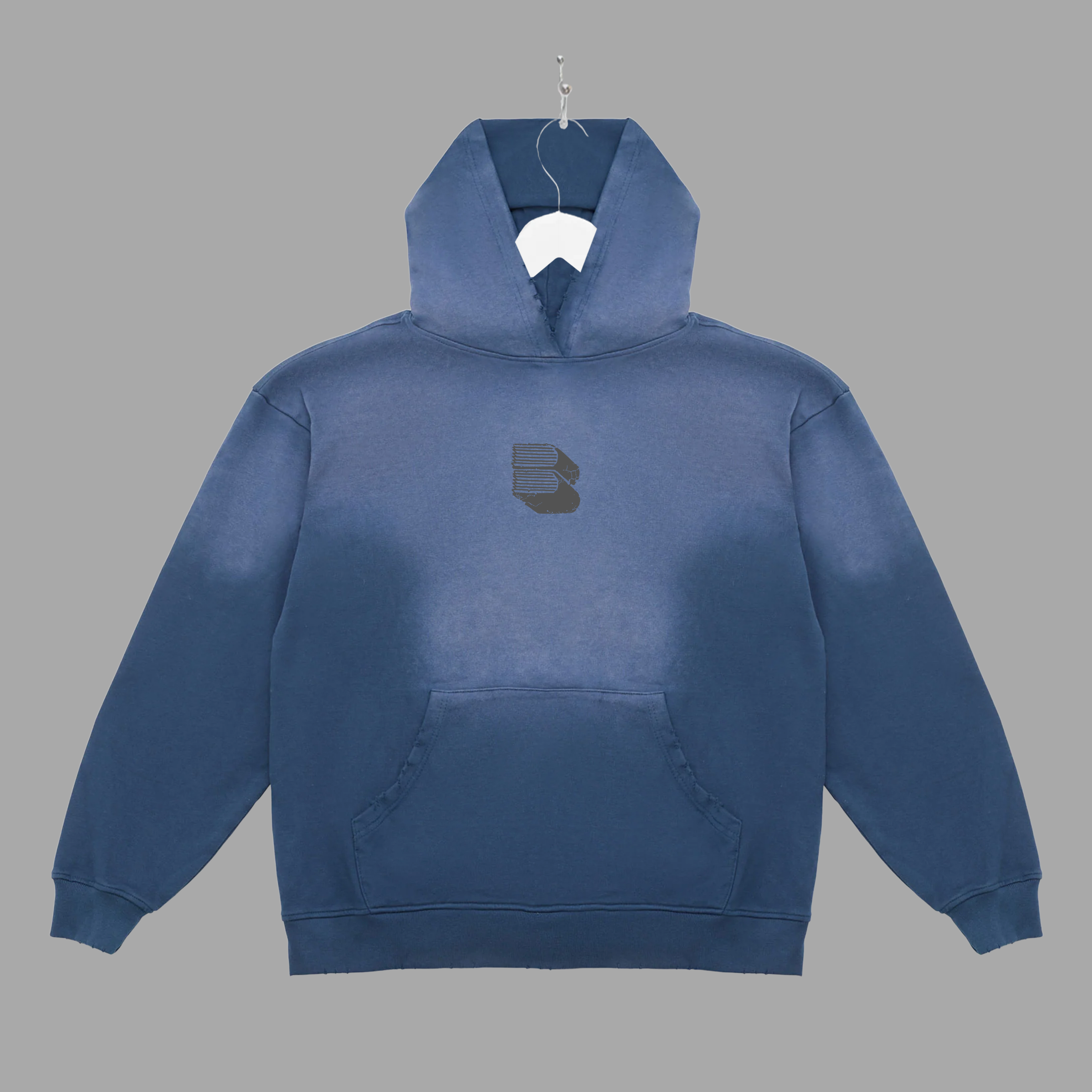 BBR DISTRESSED - HOODIE - "PREMIUM-BOX FIT"