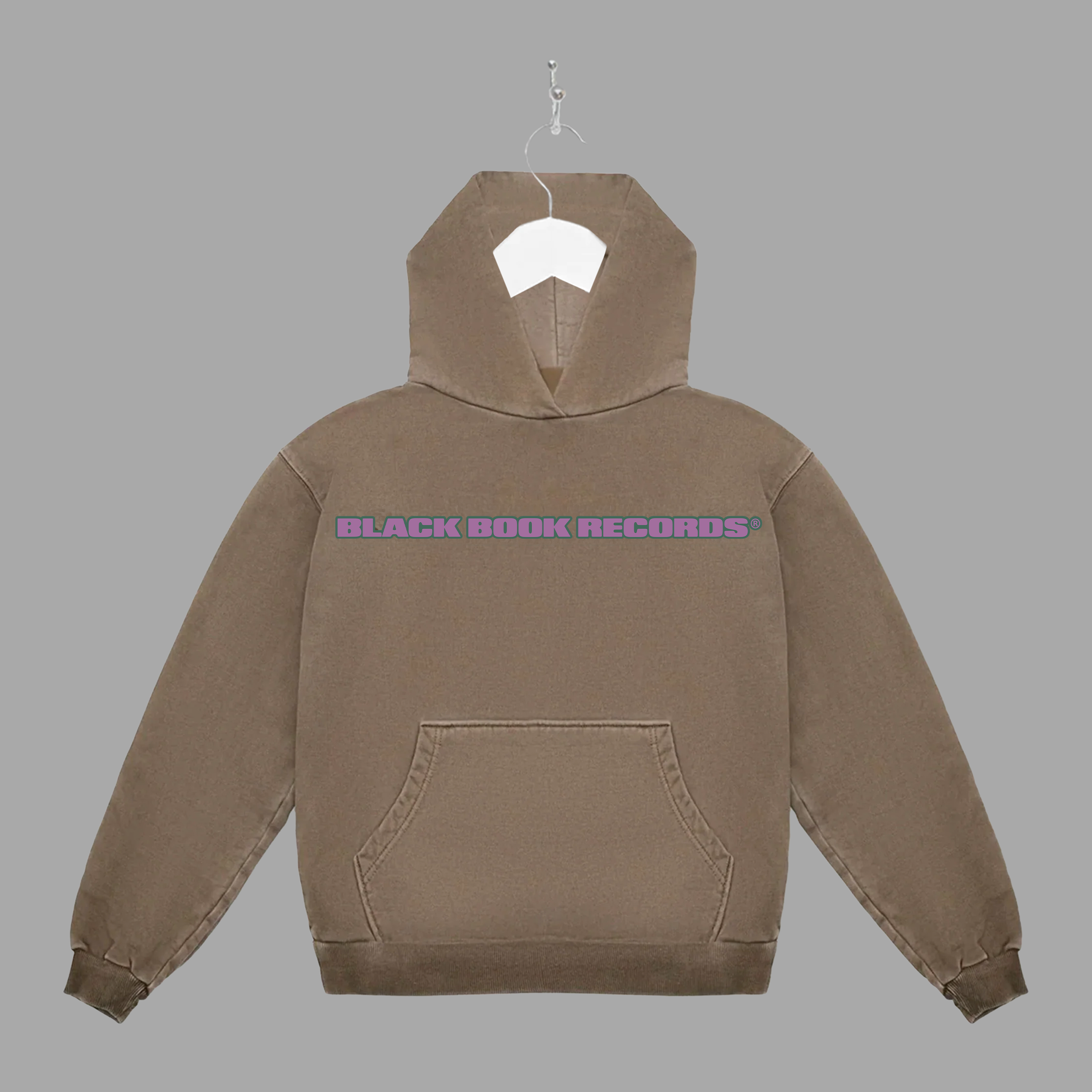 B HAND - PURPLE - HOODIE - "PREMIUM-BOX FIT"