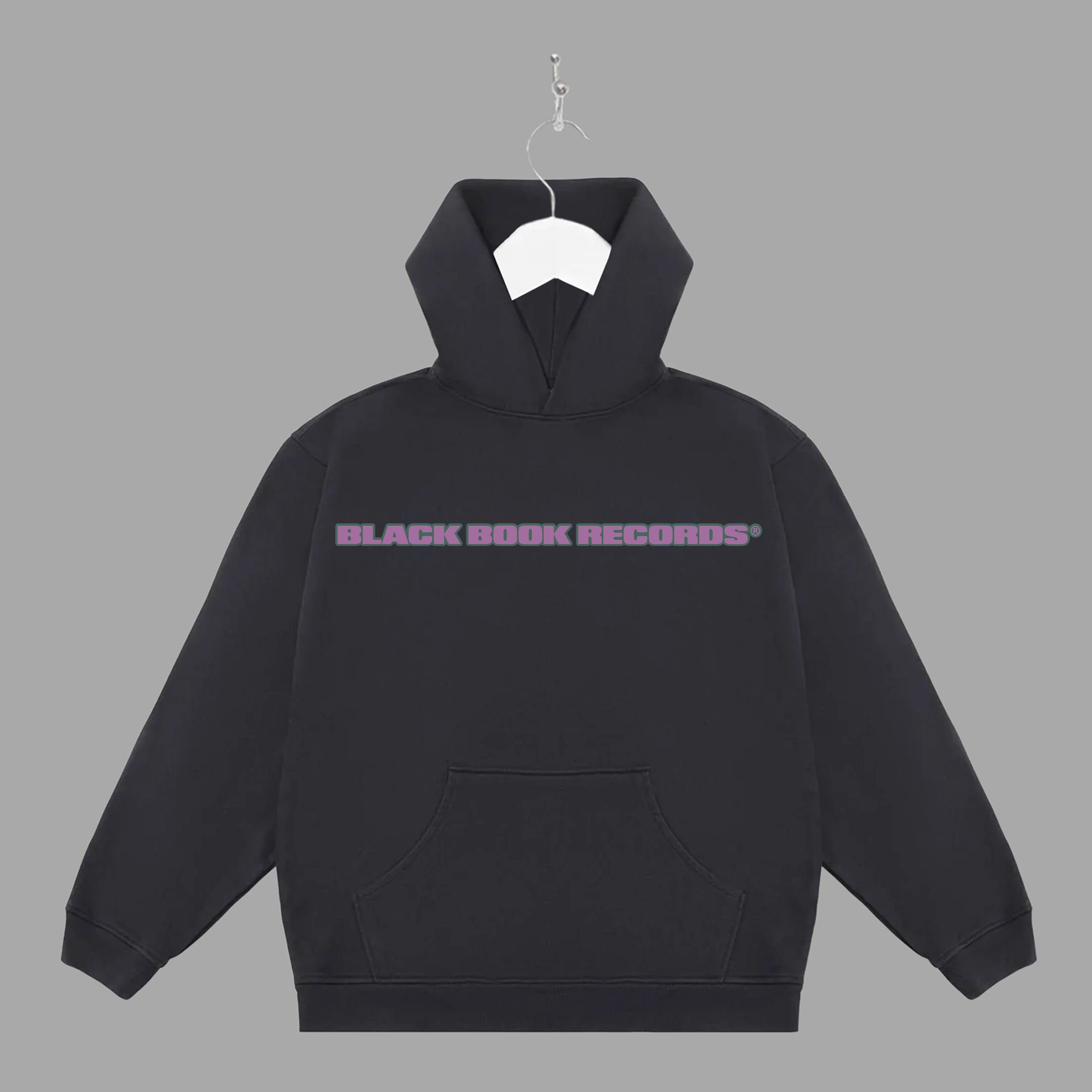 B HAND - PURPLE - HOODIE - "PREMIUM-BOX FIT"