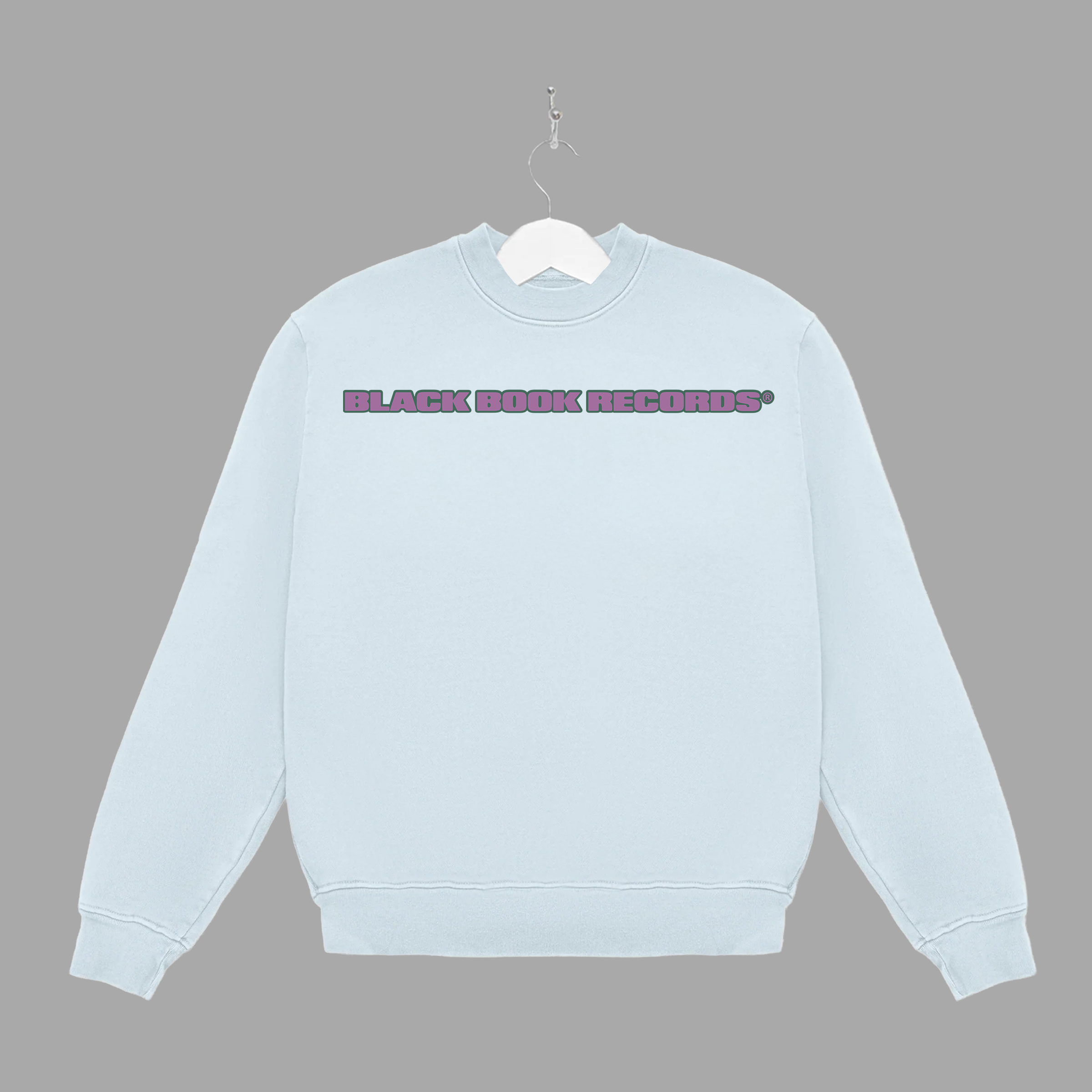 B HAND - PURPLE - CREWNECK - "PREMIUM-BOX FIT"