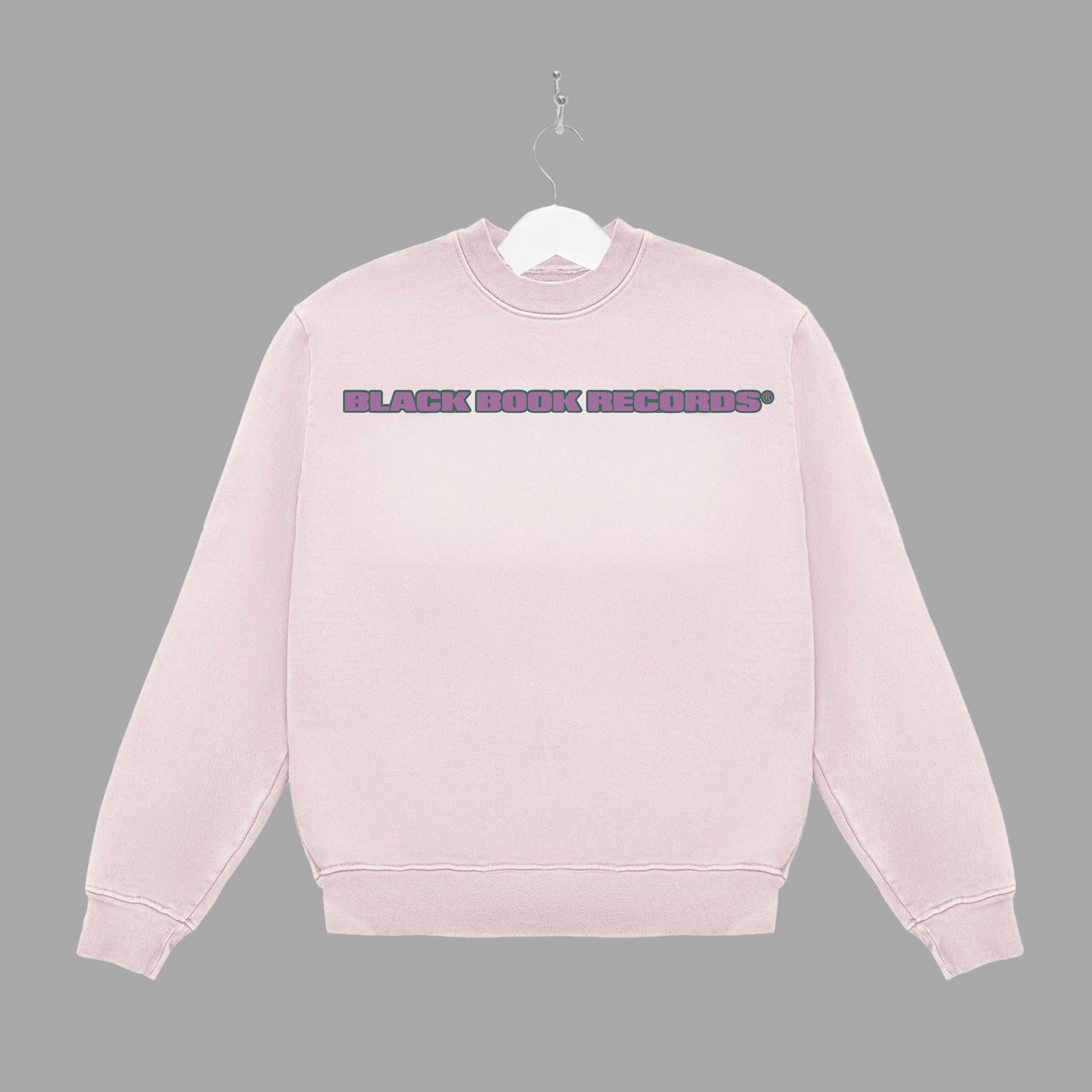 B HAND - PURPLE - CREWNECK - "PREMIUM-BOX FIT"