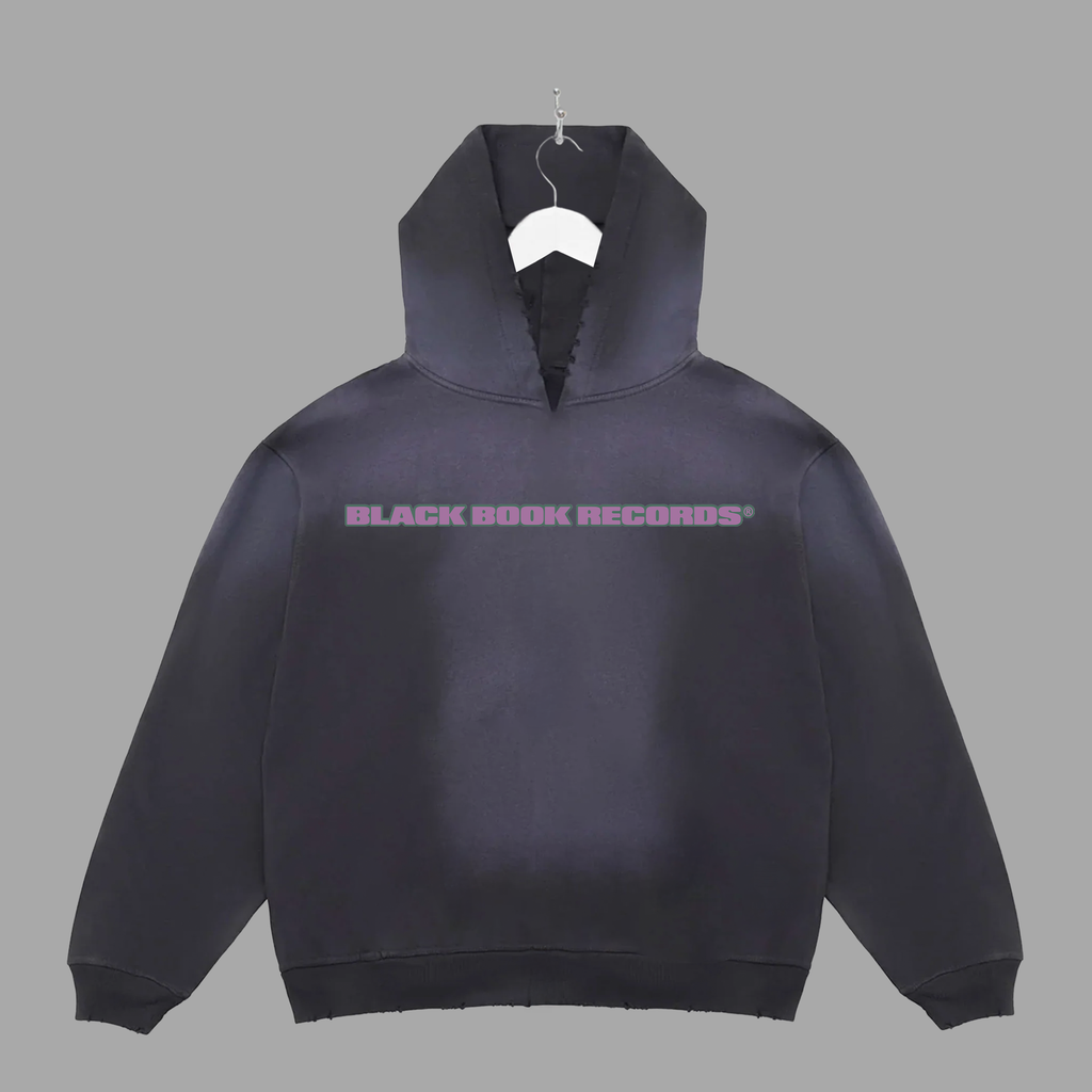 B HAND - PURPLE - HOODIE - "PREMIUM-BOX FIT"